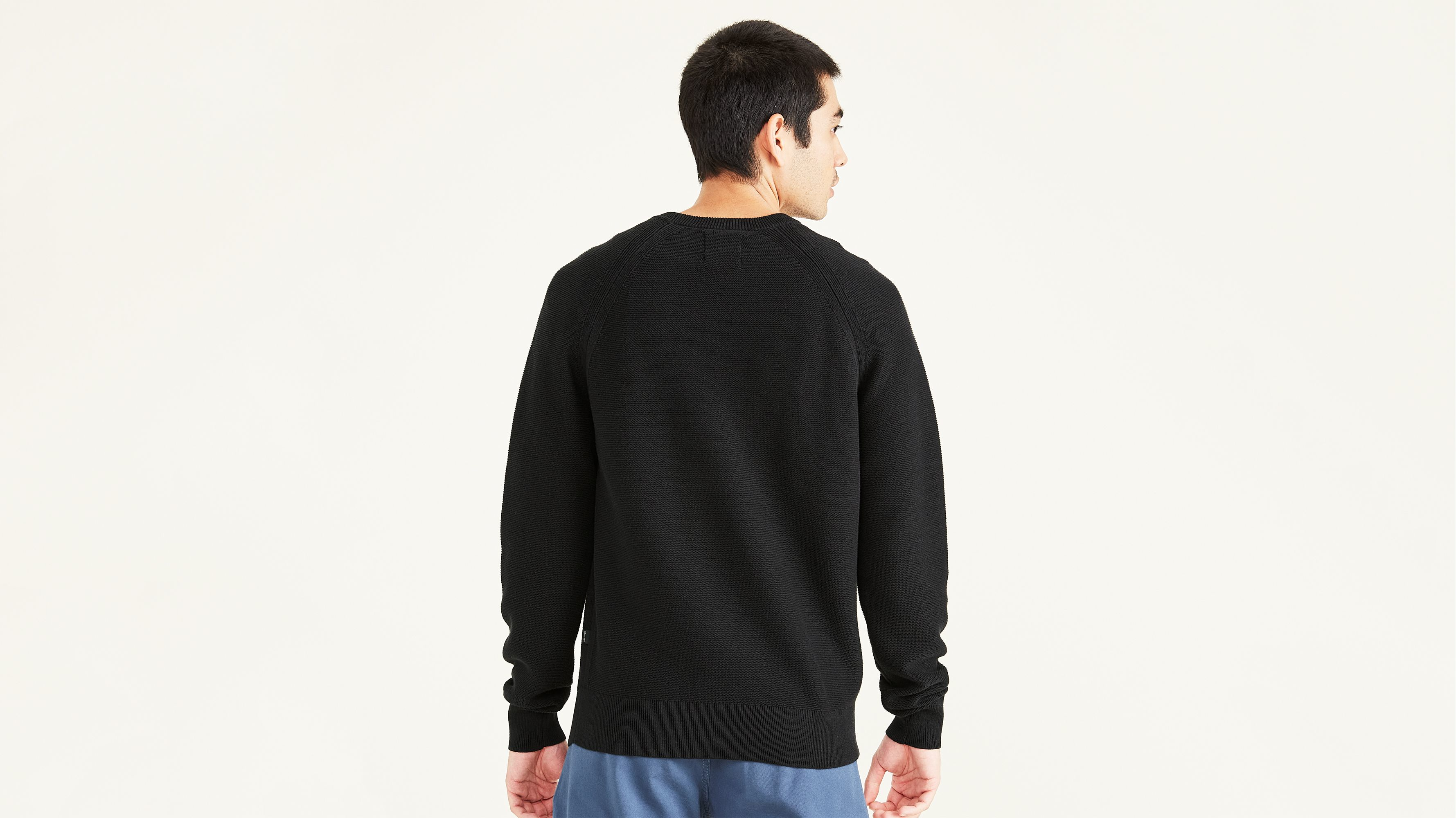 Dockers pull col rond regular noir homme