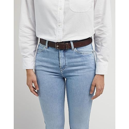 Lee Buckle Belt ceinture femme marron foncé cuir