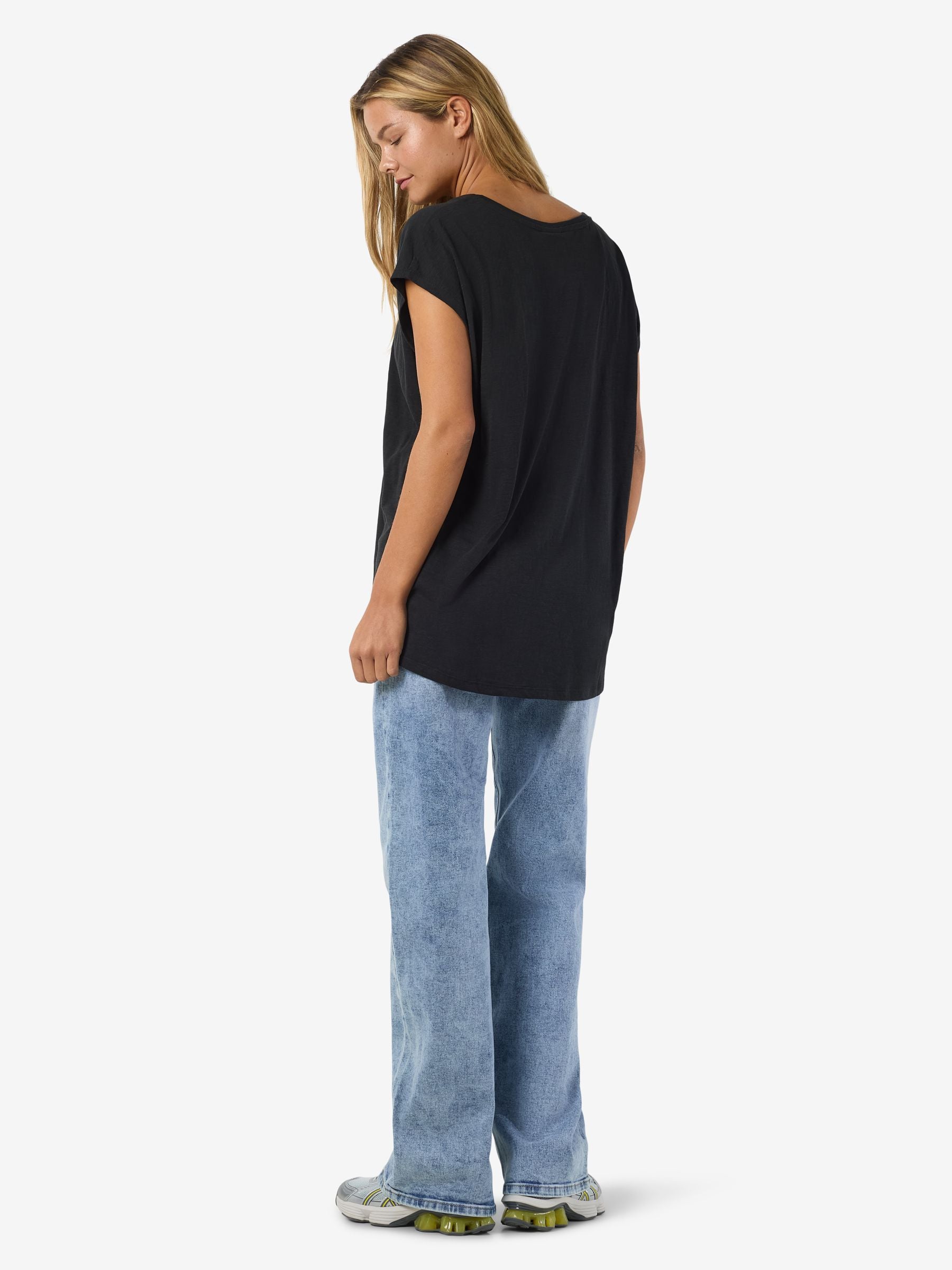 Noisy May Mathilde t-shirt oversize coton bio long
