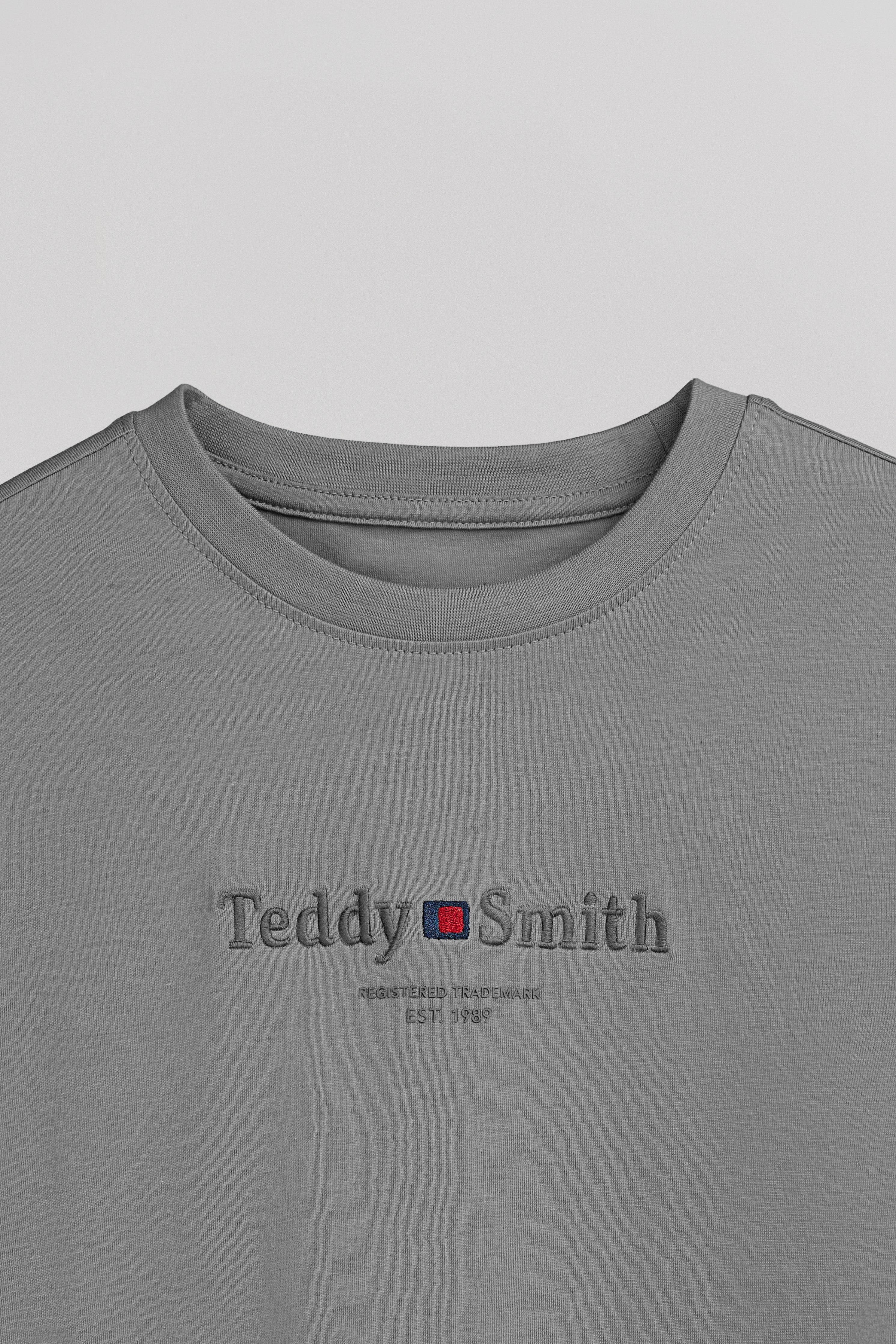 Teddy Smith T-Jim MC JR t-shirt gris garçon coton