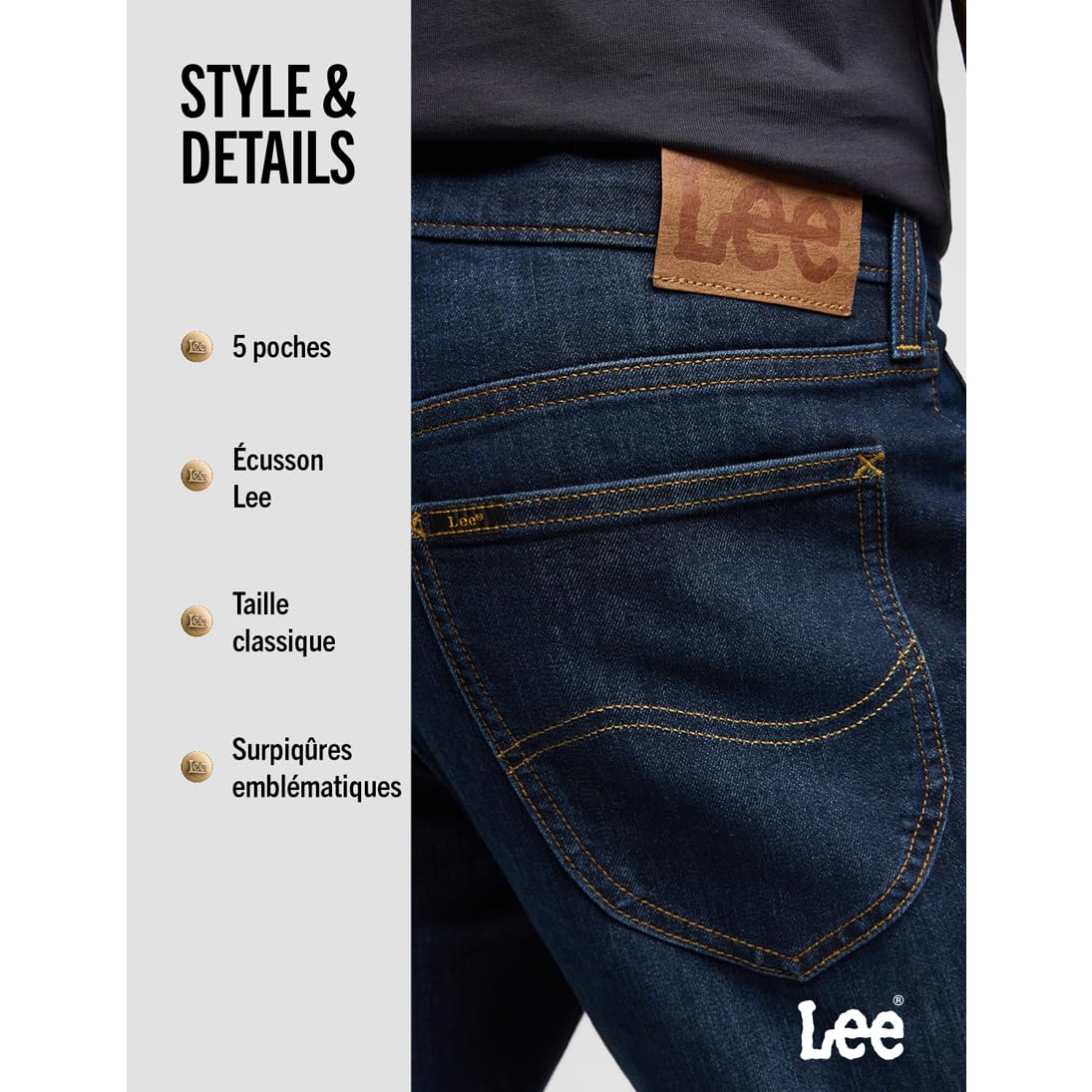 Lee Daren jean homme droit Strong Hand