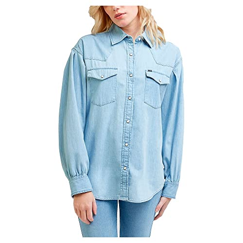 Lee Seasonal chemise western bleu clair en coton