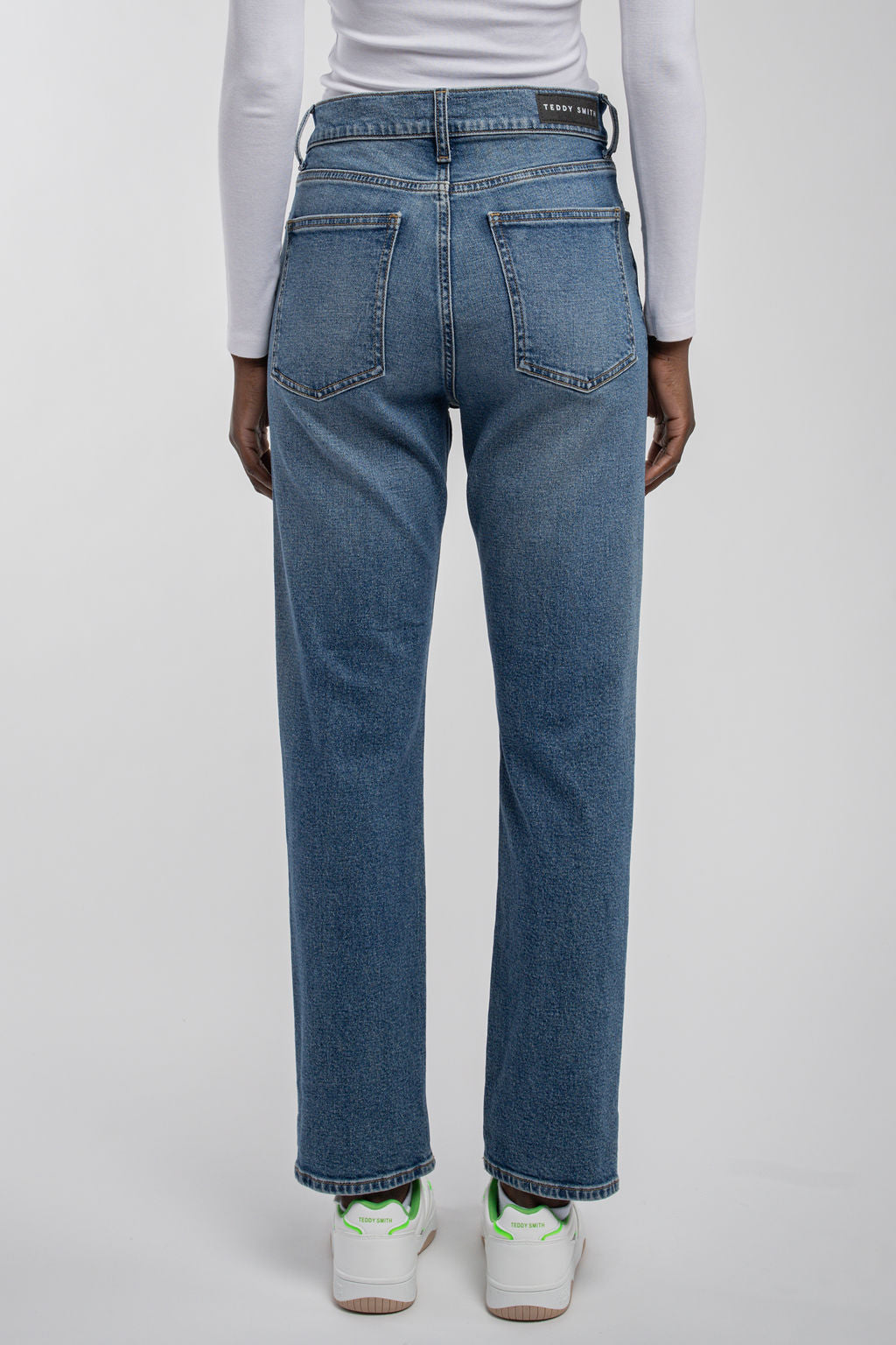 Teddy Smith P-Ginger Straight jean droit indigo taille haute