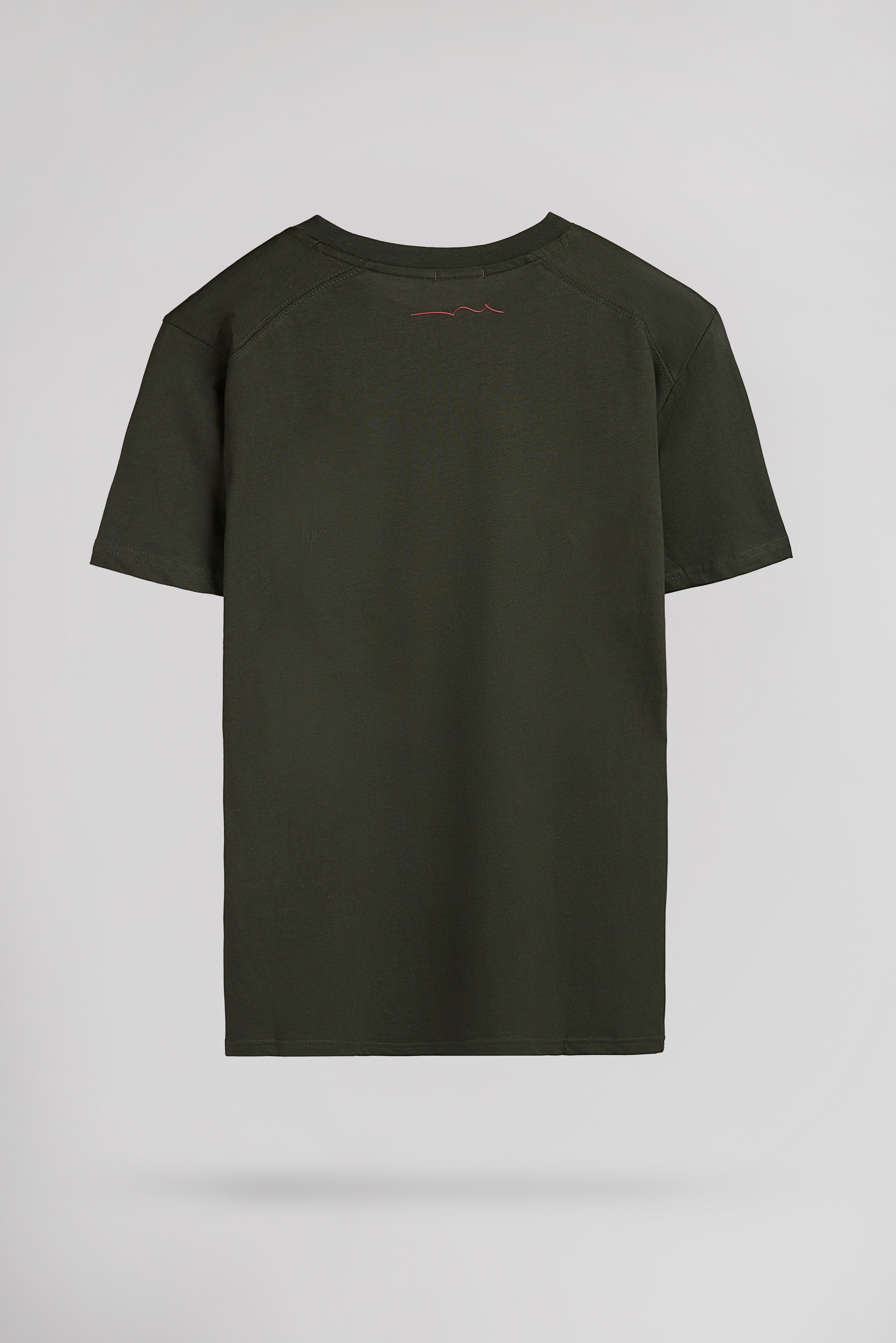 Teddy Smith T-John Mc t-shirt kaki col rond coton