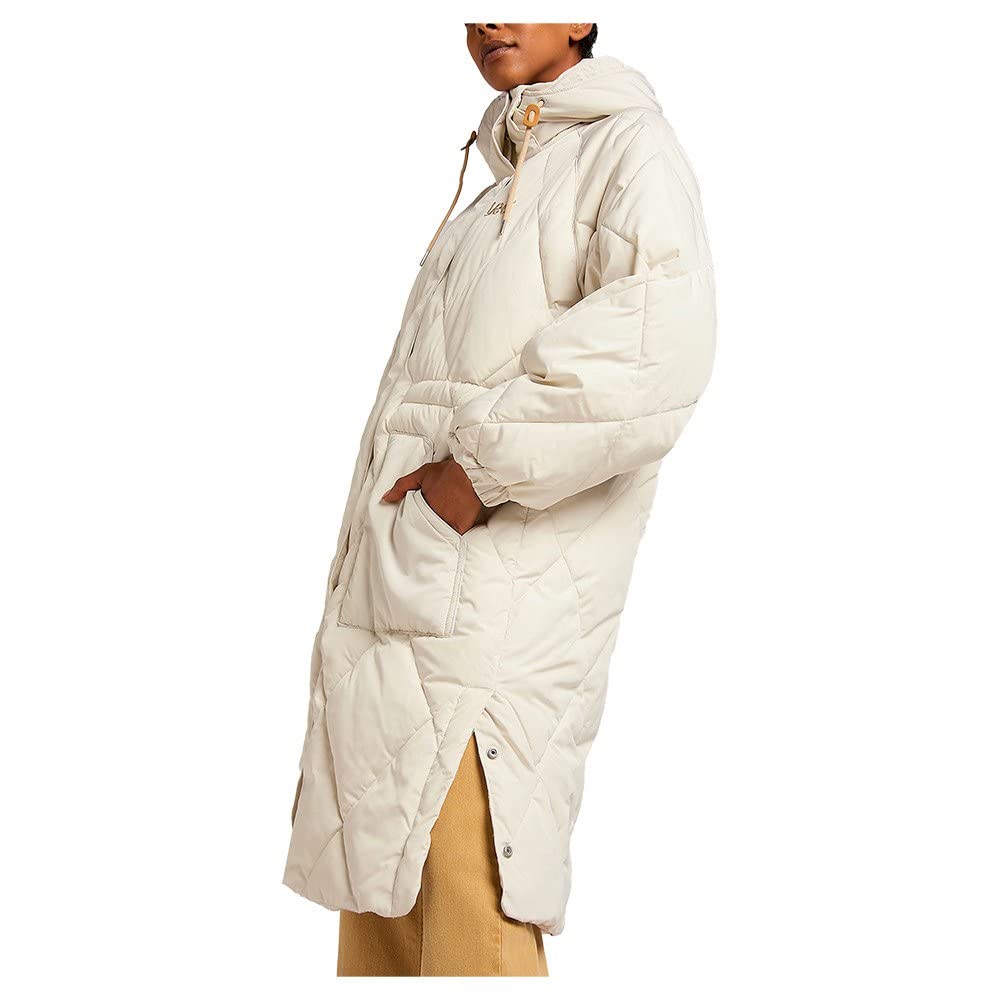 Lee Tampon Long veste femme Ecru XL coupe droite