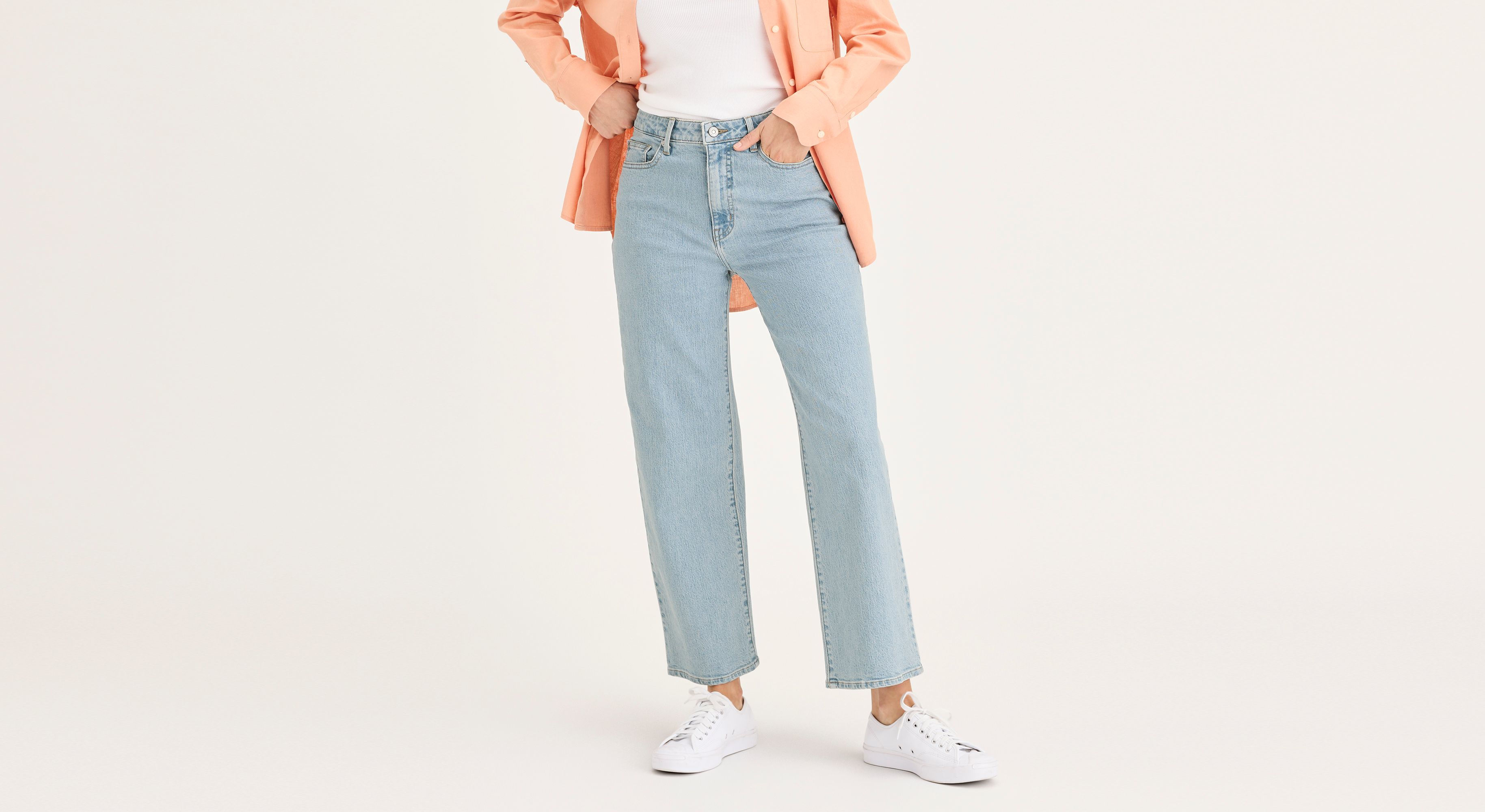 Dockers Sutter High Straight chino femme bleu