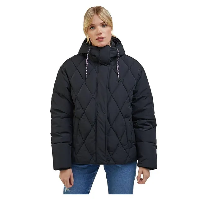 Lee Unionall BLK doudoune courte femme noir matelassée