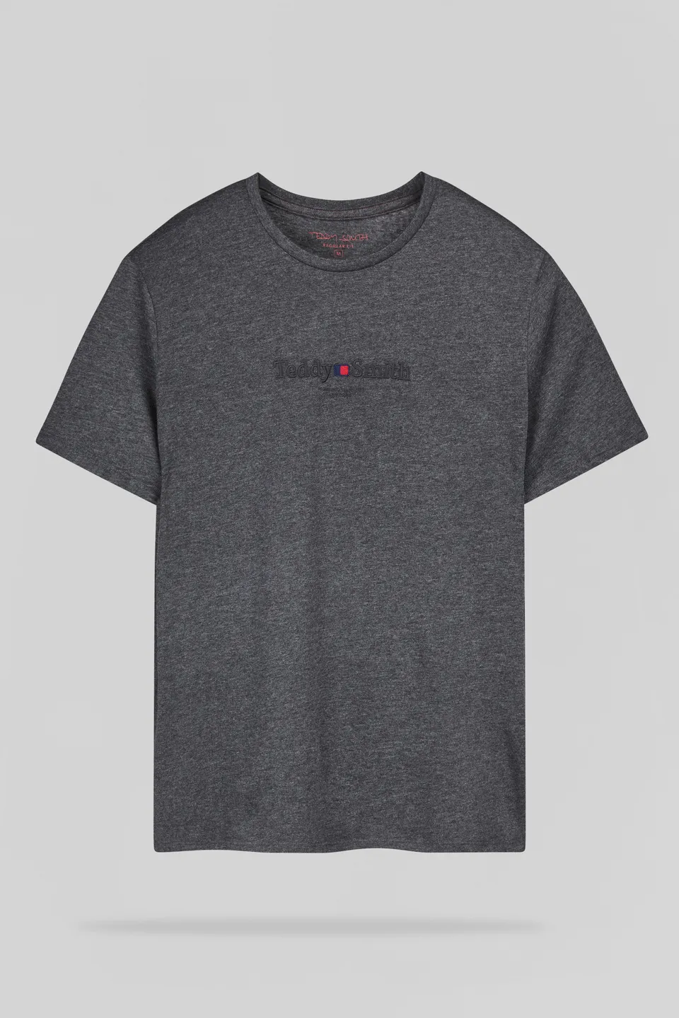 Teddy Smith T-Jim MC t-shirt melange black coton