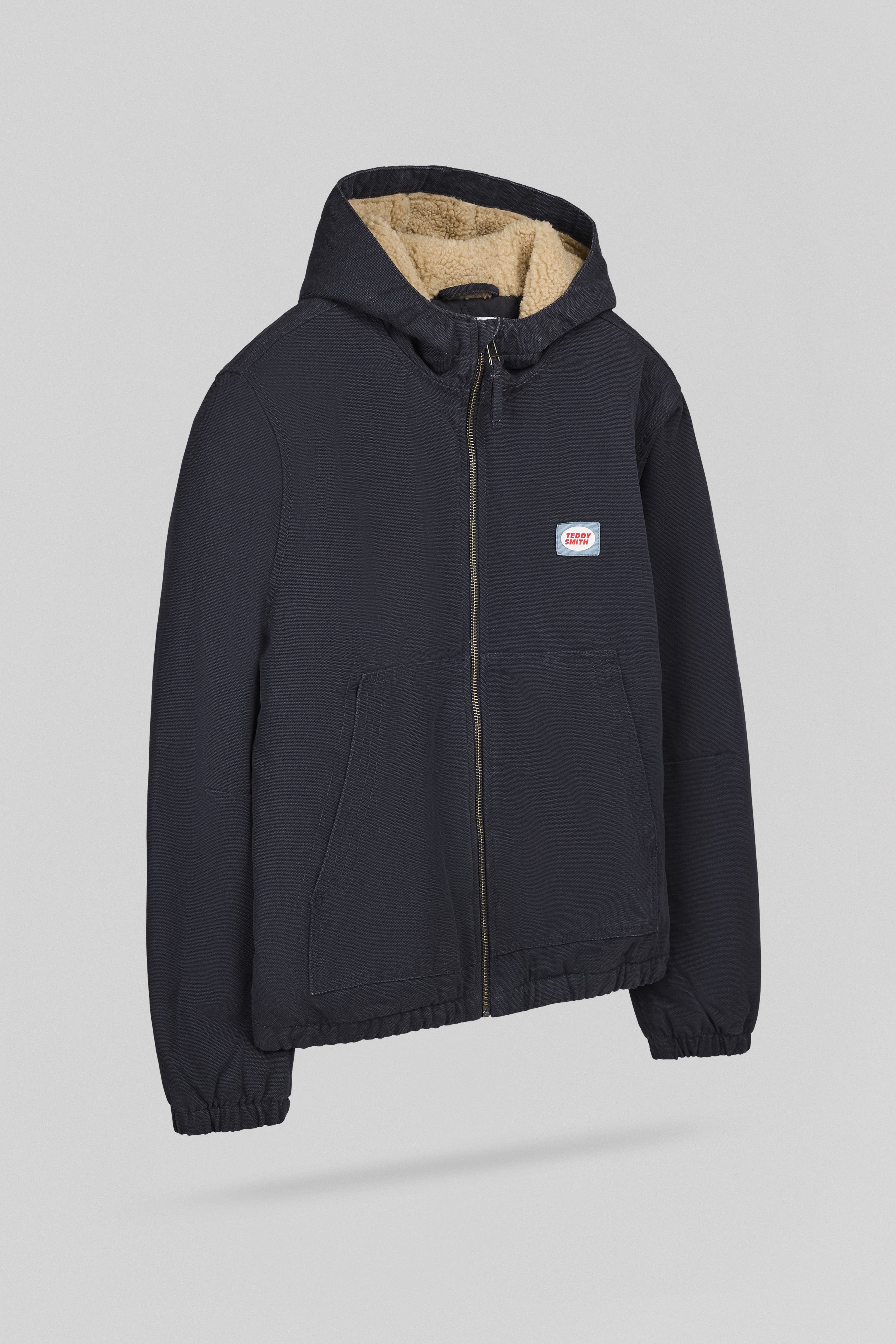 Teddy Smith B-Quentin JR Dark Navy blouson garçon sherpa