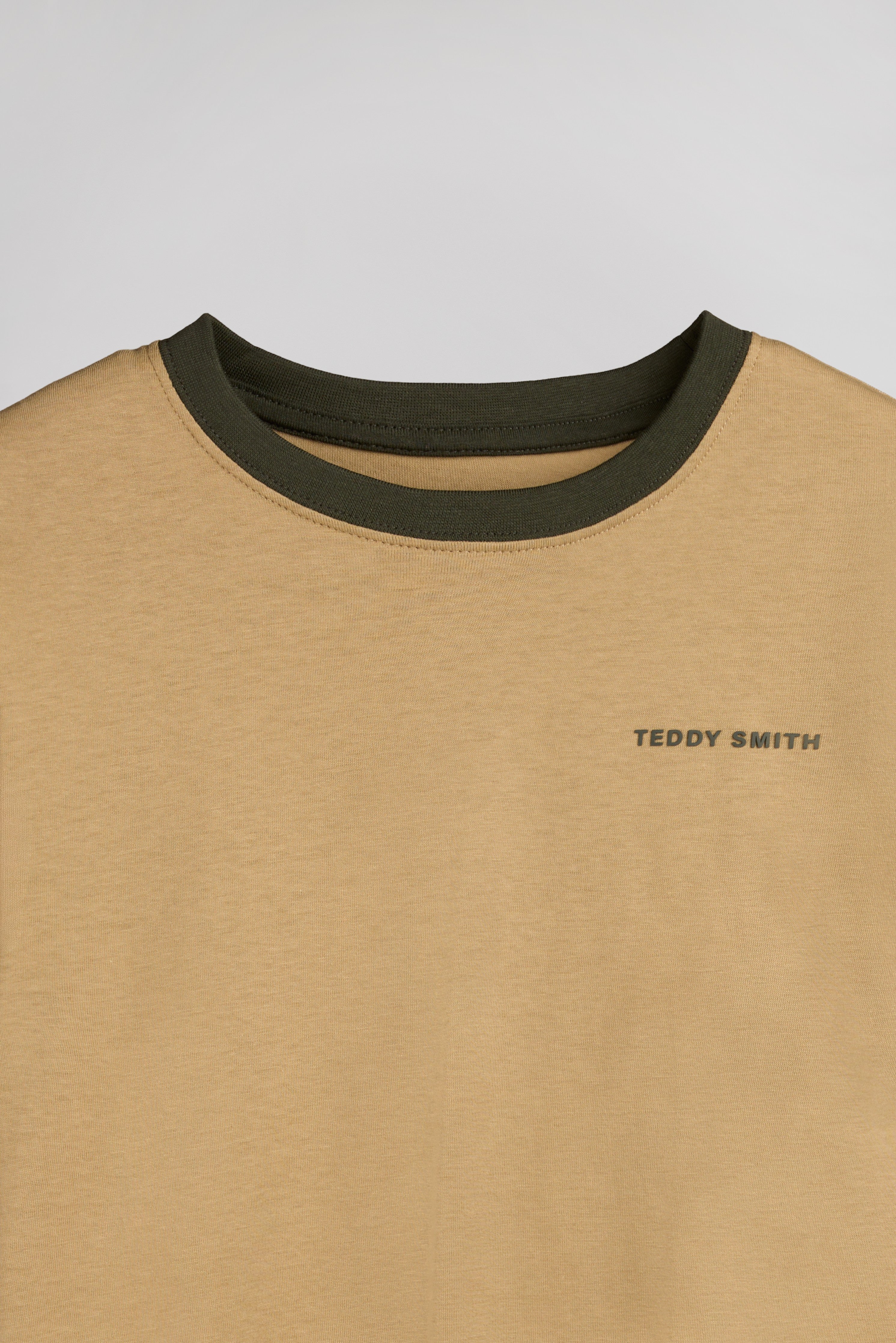 Teddy Smith The Tee 2 R MC JR t-shirt coton beige garçon
