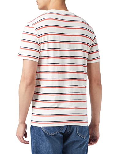 Lee Stripe Tee t-shirt homme rouge Aurora coton