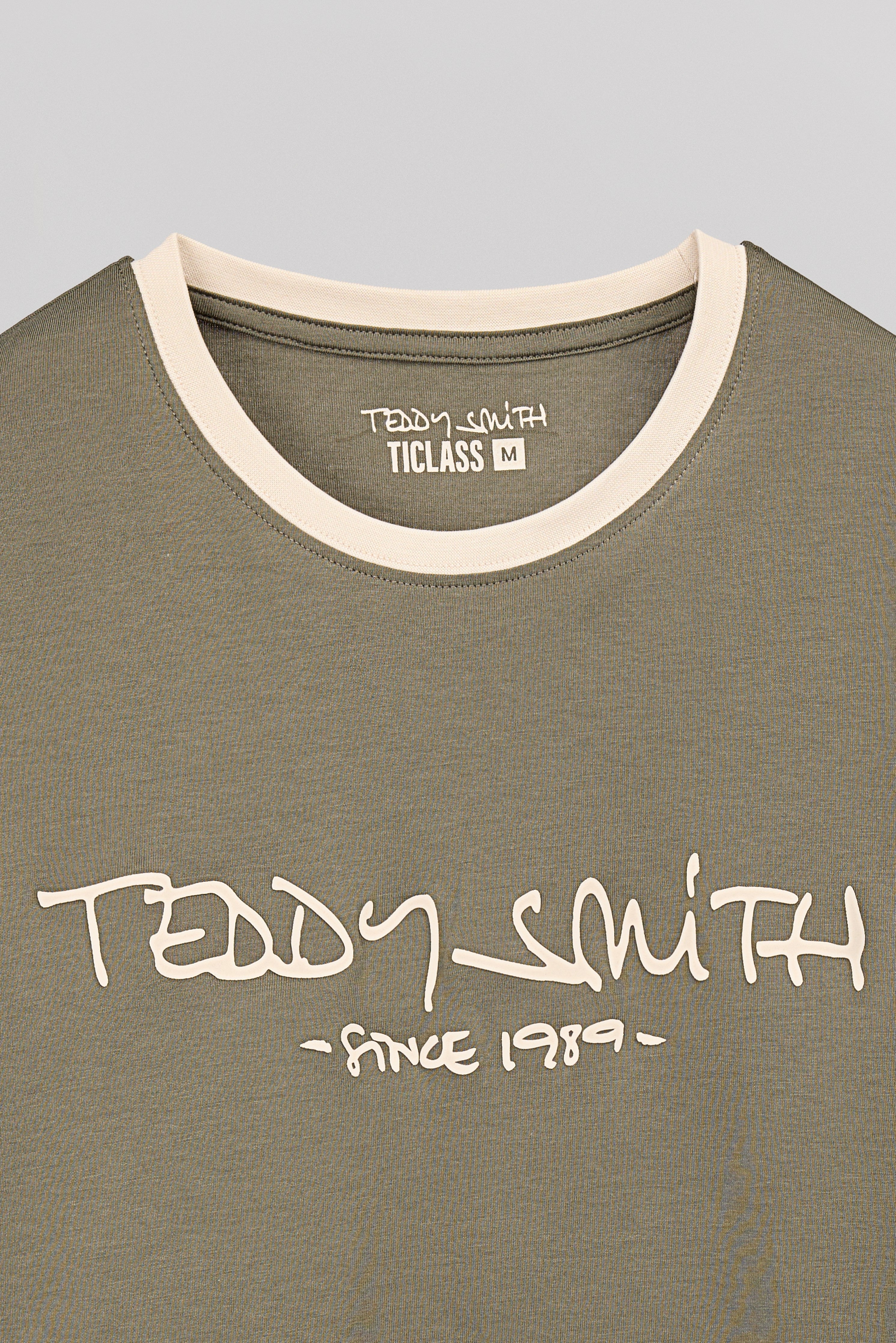 Teddy Smith Ticlass t-shirt homme dusty kaki coton