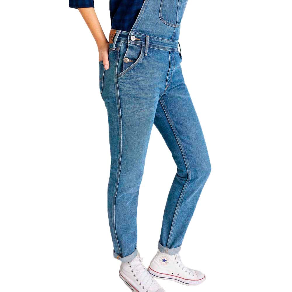 Lee Bib salopette femme jean délavé vintage