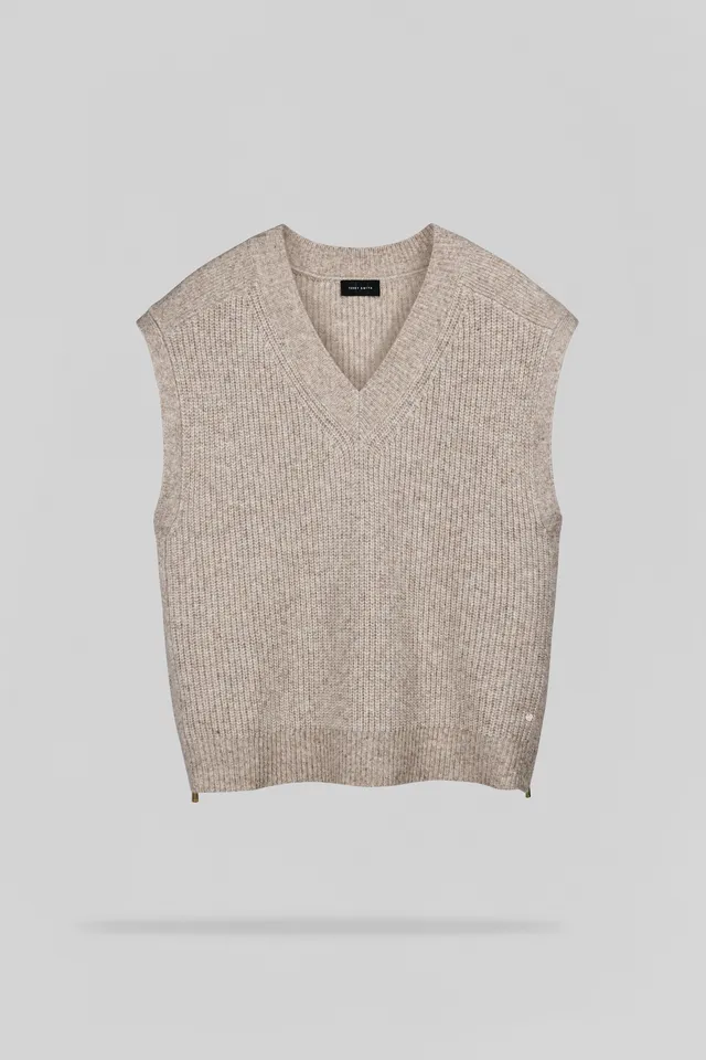 Teddy Smith P-Milo pull sans manche chocolat femme
