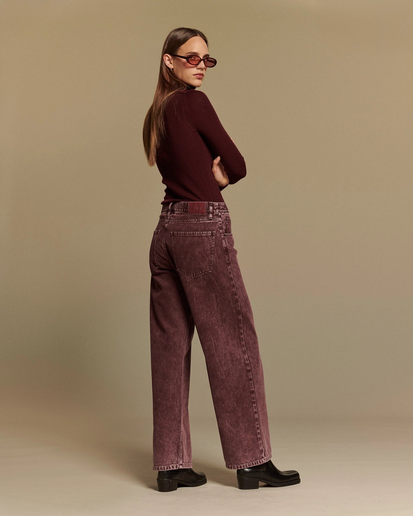 Labdip River Denim Dye jean large berry vintage lyocell