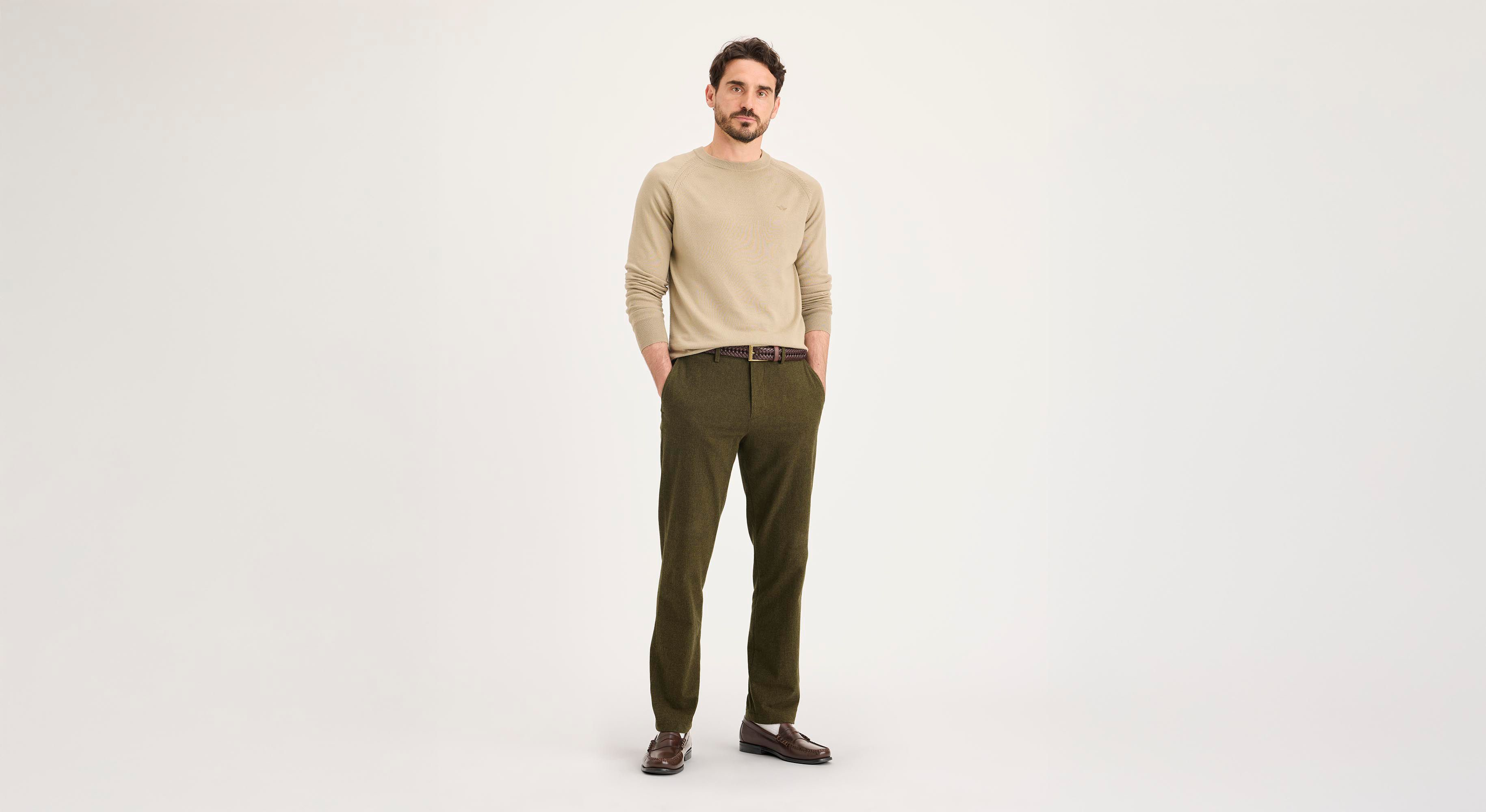 Dockers Crafted Khaki Slim Fit chino vert hammond hiver