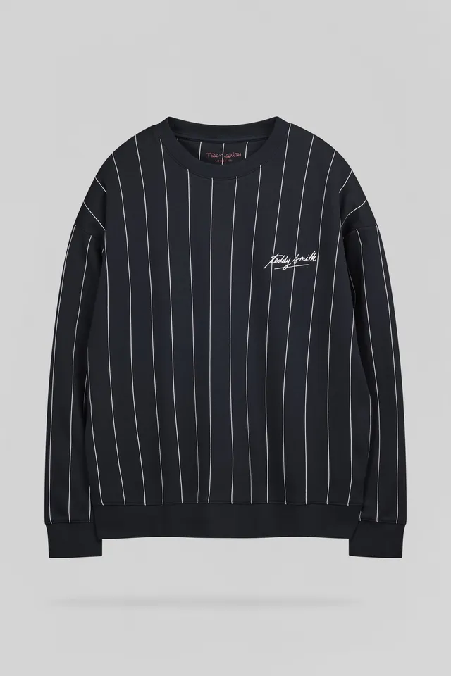 Teddy Smith S-April RC sweat rayé dark navy