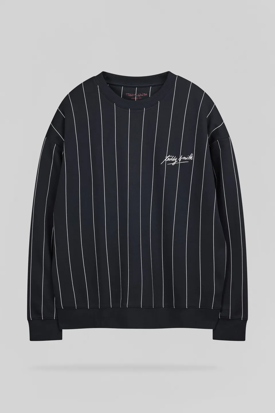 Teddy Smith S-April RC sweat rayé dark navy