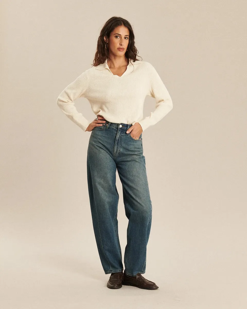 Labdip Osaka Shadow Indigo GB 50 jean barrel taille haute