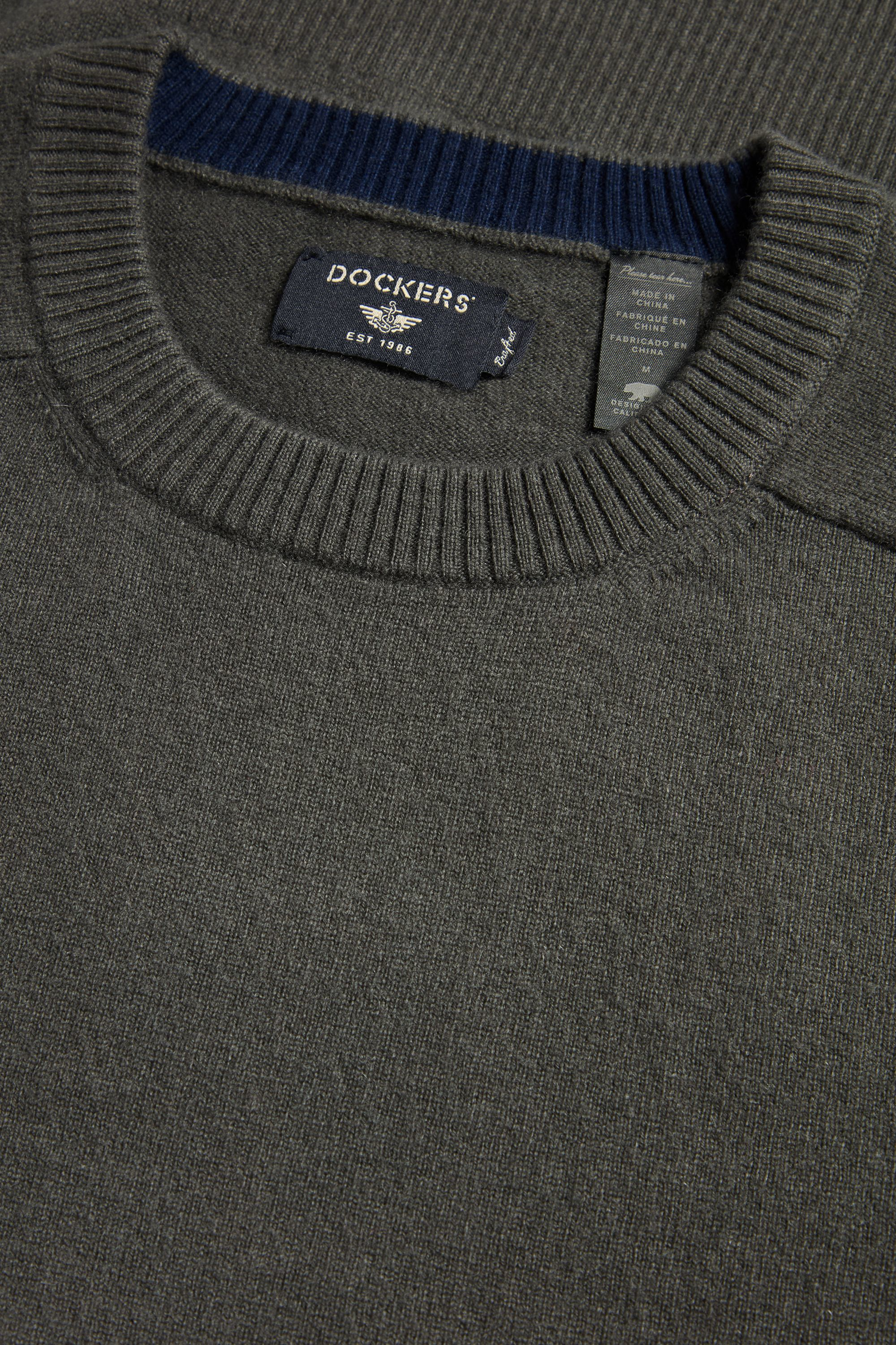 Dockers Crafted Cashmere pull vert cachemire regular