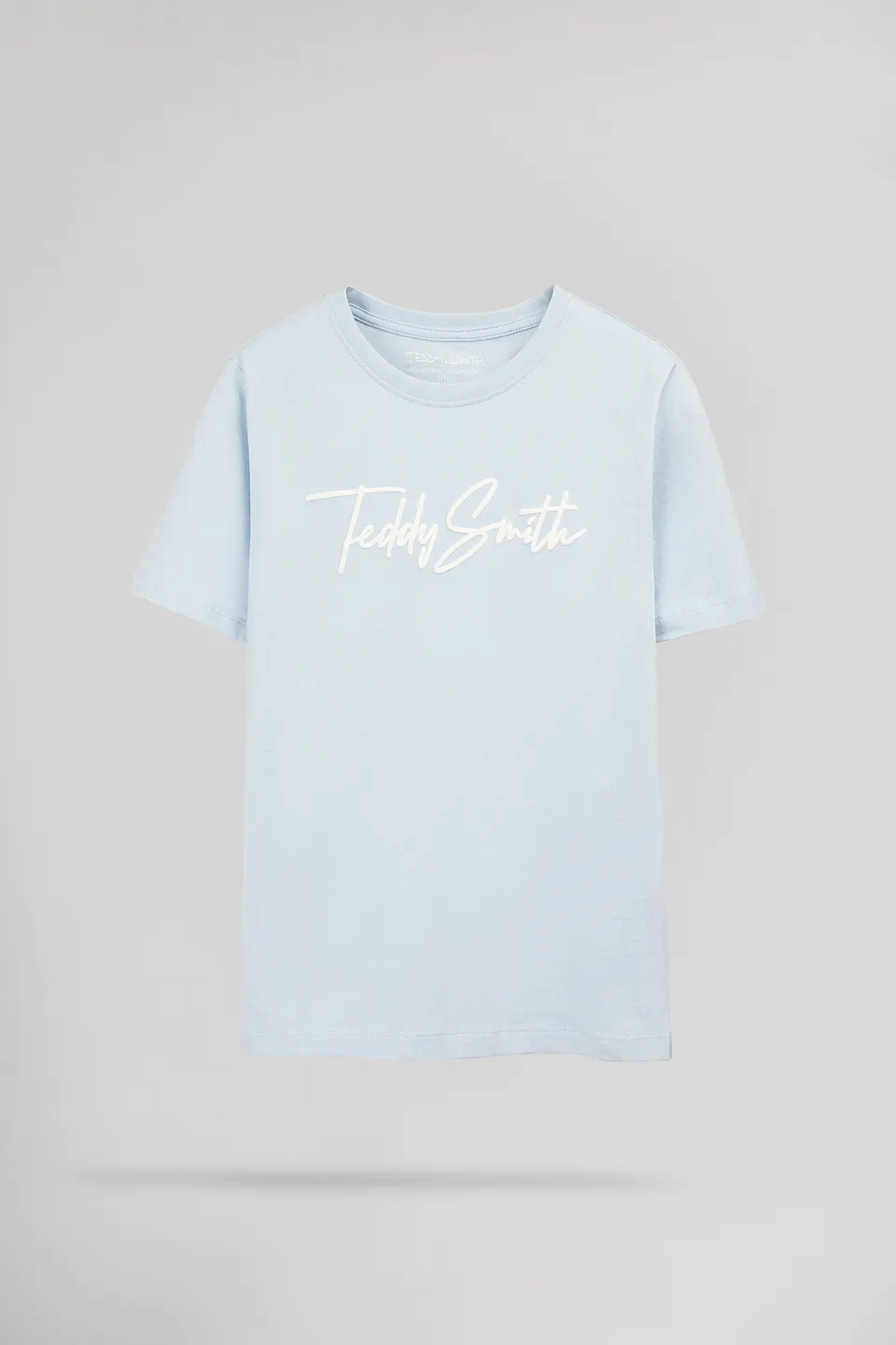 Teddy Smith T-Evan t-shirt bleu pastel garçon coton