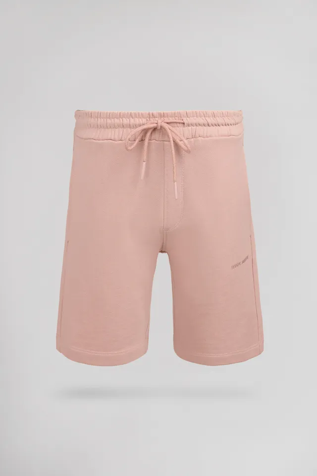 Teddy Smith S-Narky SH JR Bermuda garçon rose pastel molleton