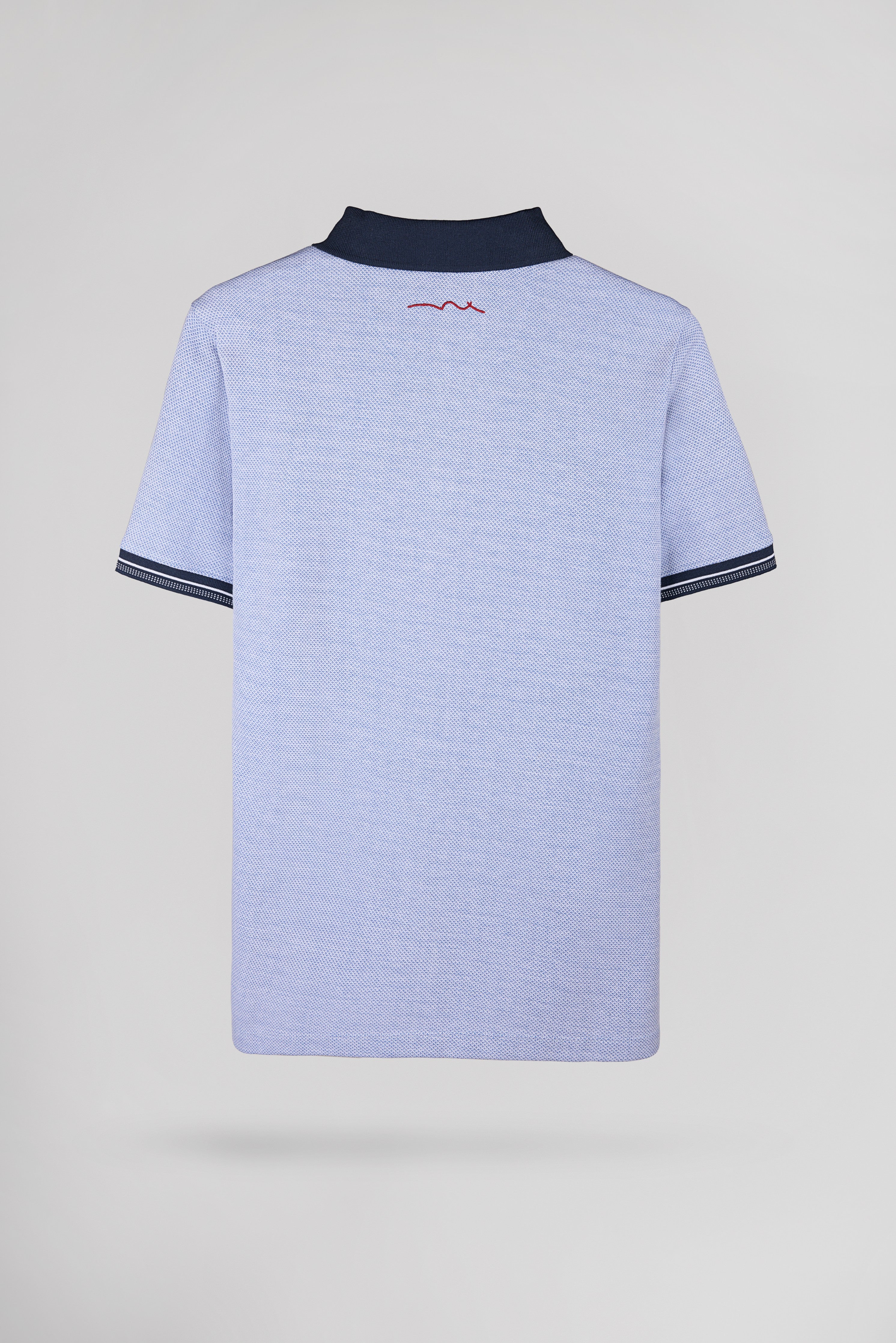 Teddy Smith P-Goldwin MC polo bleu pastel jacquard