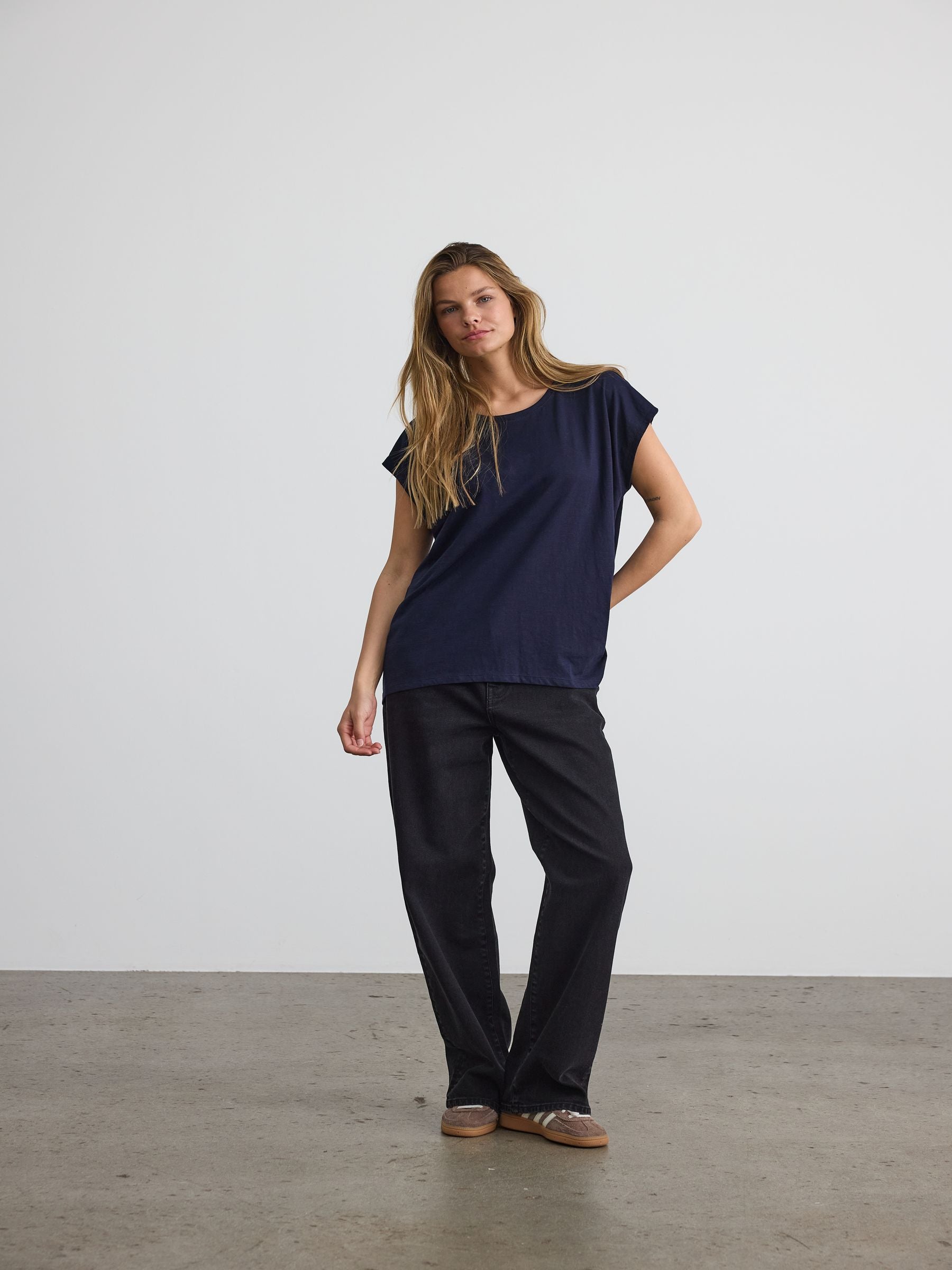 Noisy May t-shirt oversize coton bio col rond