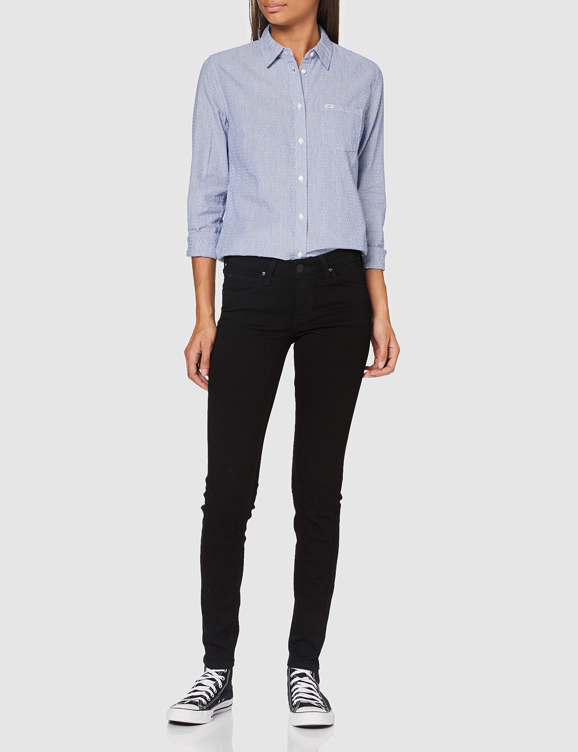 Lee Regular Chemise femme bleu frost coton
