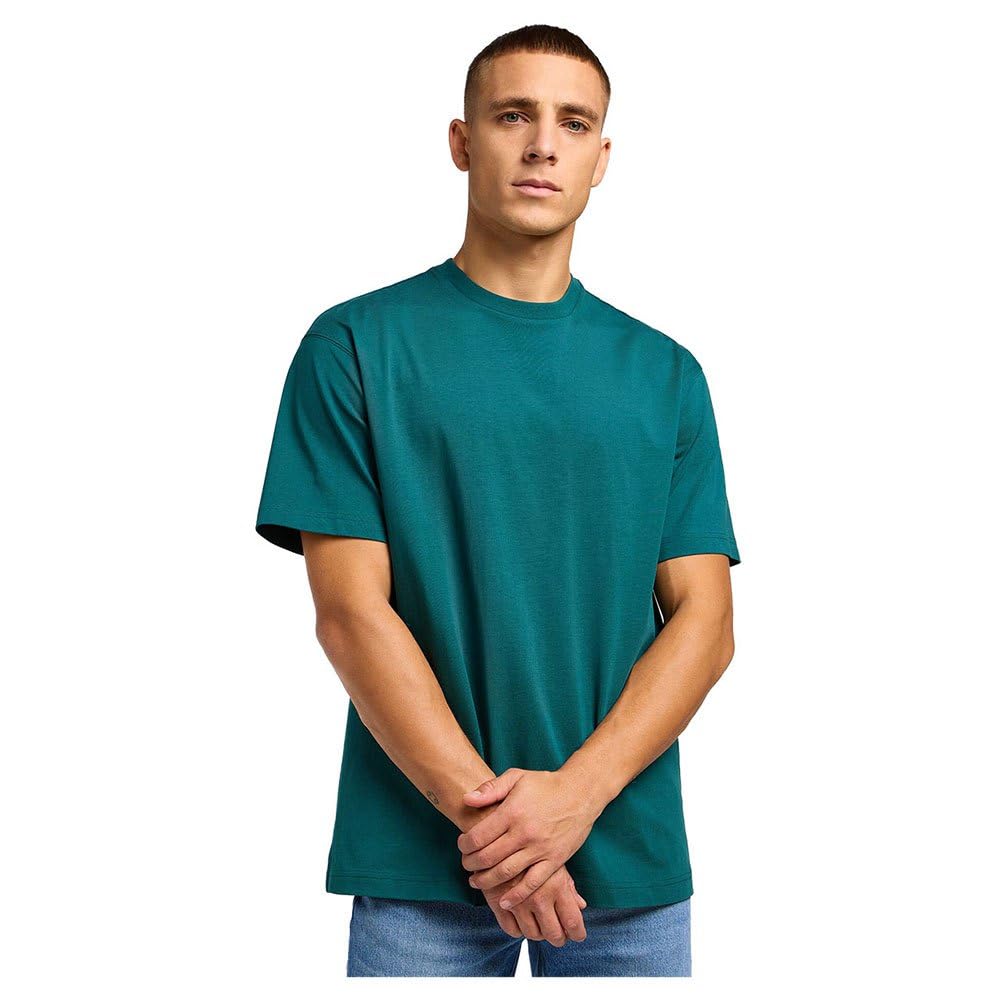 Lee Plain Loose Tee Sharp Grey Mele t-shirt homme gris M