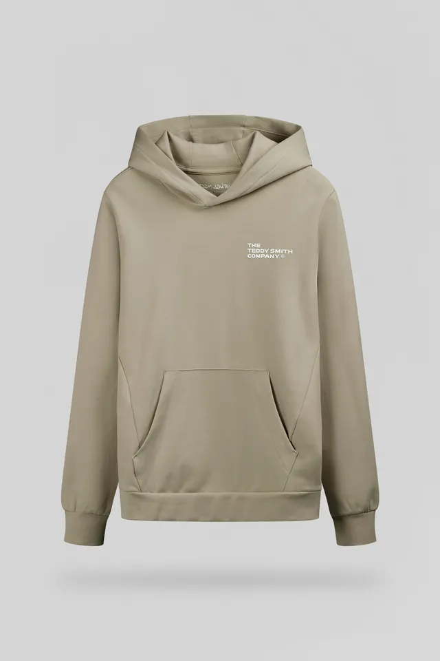 Teddy Smith S-Company Hoody JR sweat garçon Bleach Kaki
