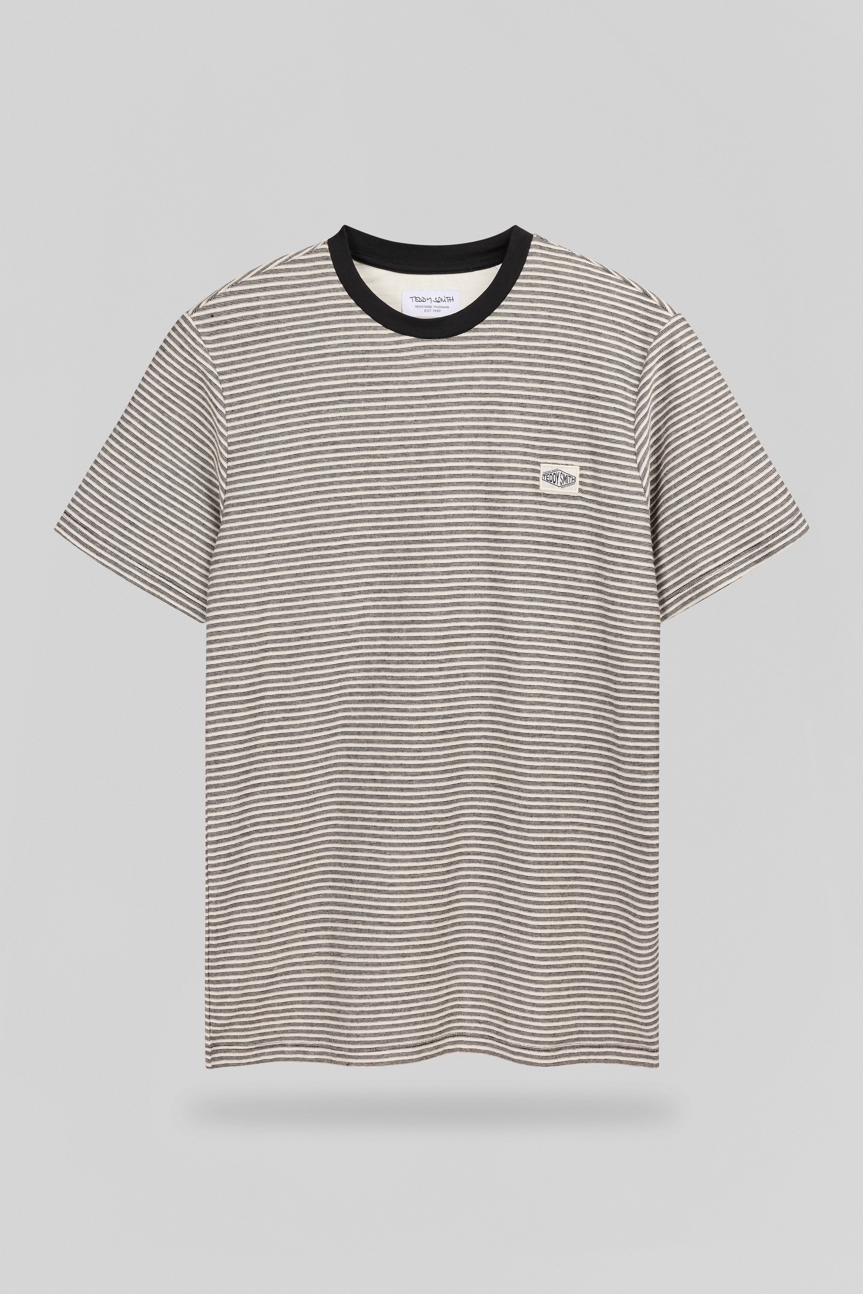 Teddy Smith T-Joos MC t-shirt rayé noir homme