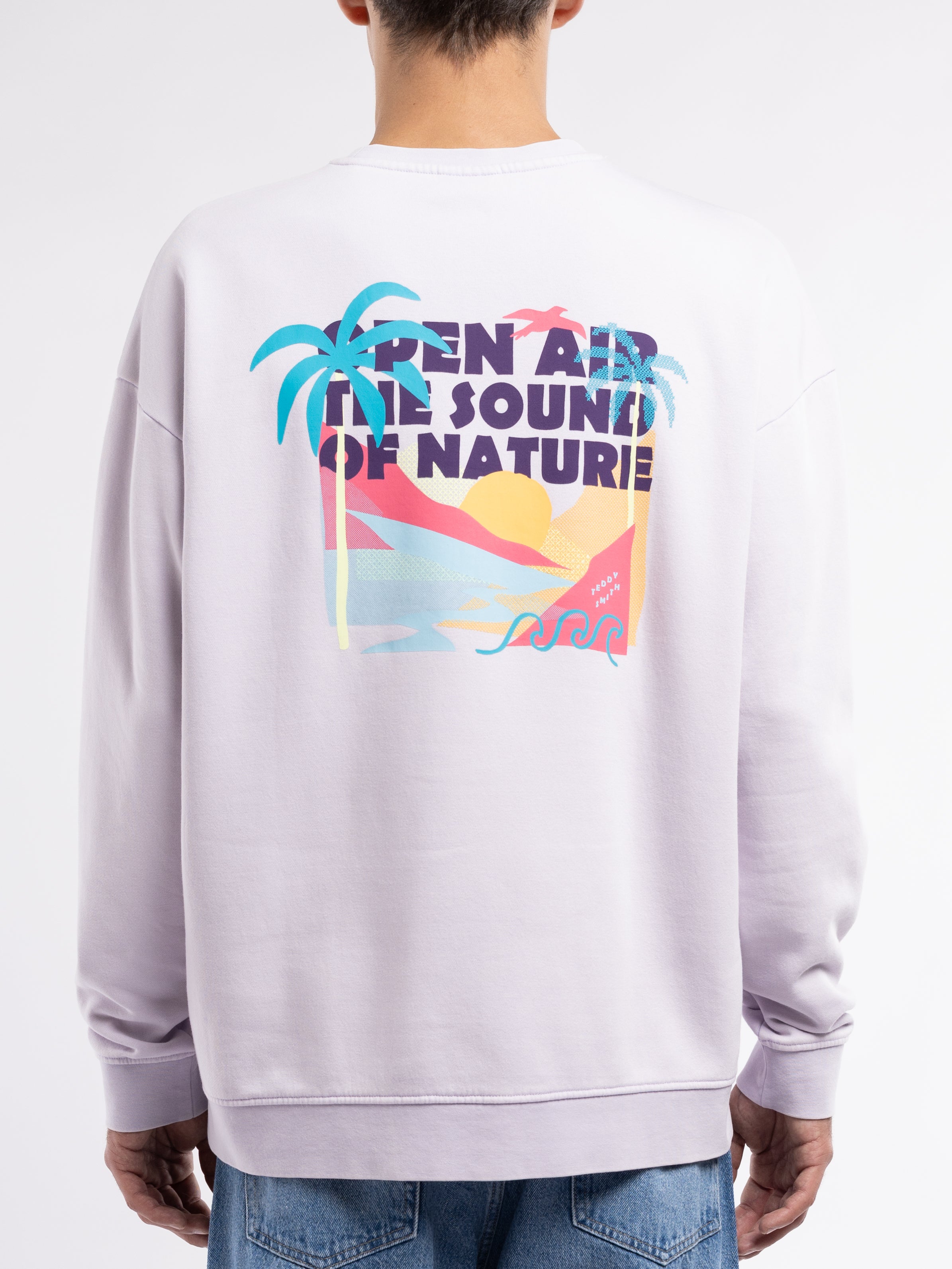 Teddy Smith S-Ben RC sweat homme lavande col rond