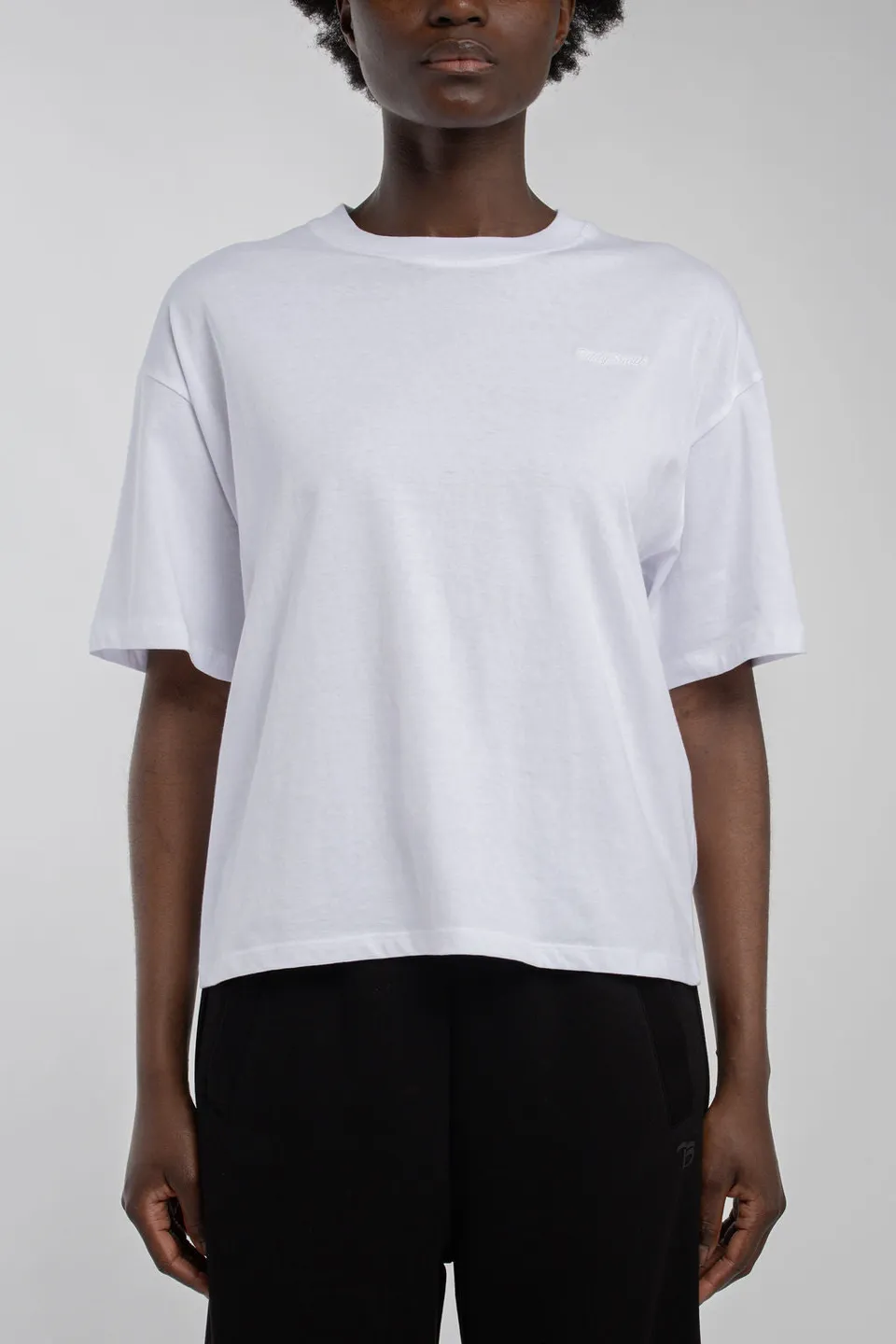 Teddy Smith T-Carla MC t-shirt court femme blanc large