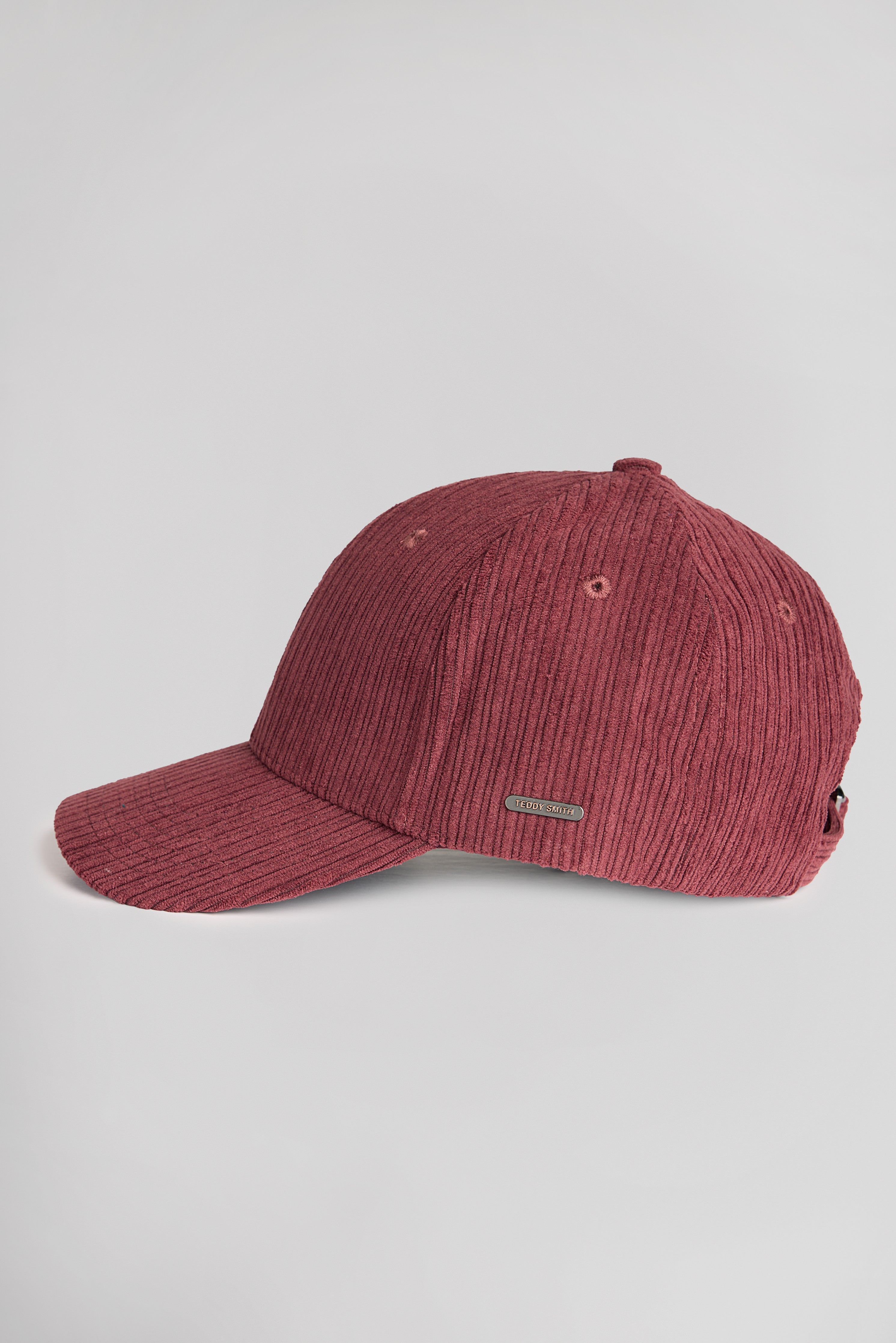 Teddy Smith C-Valou casquette velours bordeaux foncé vintage