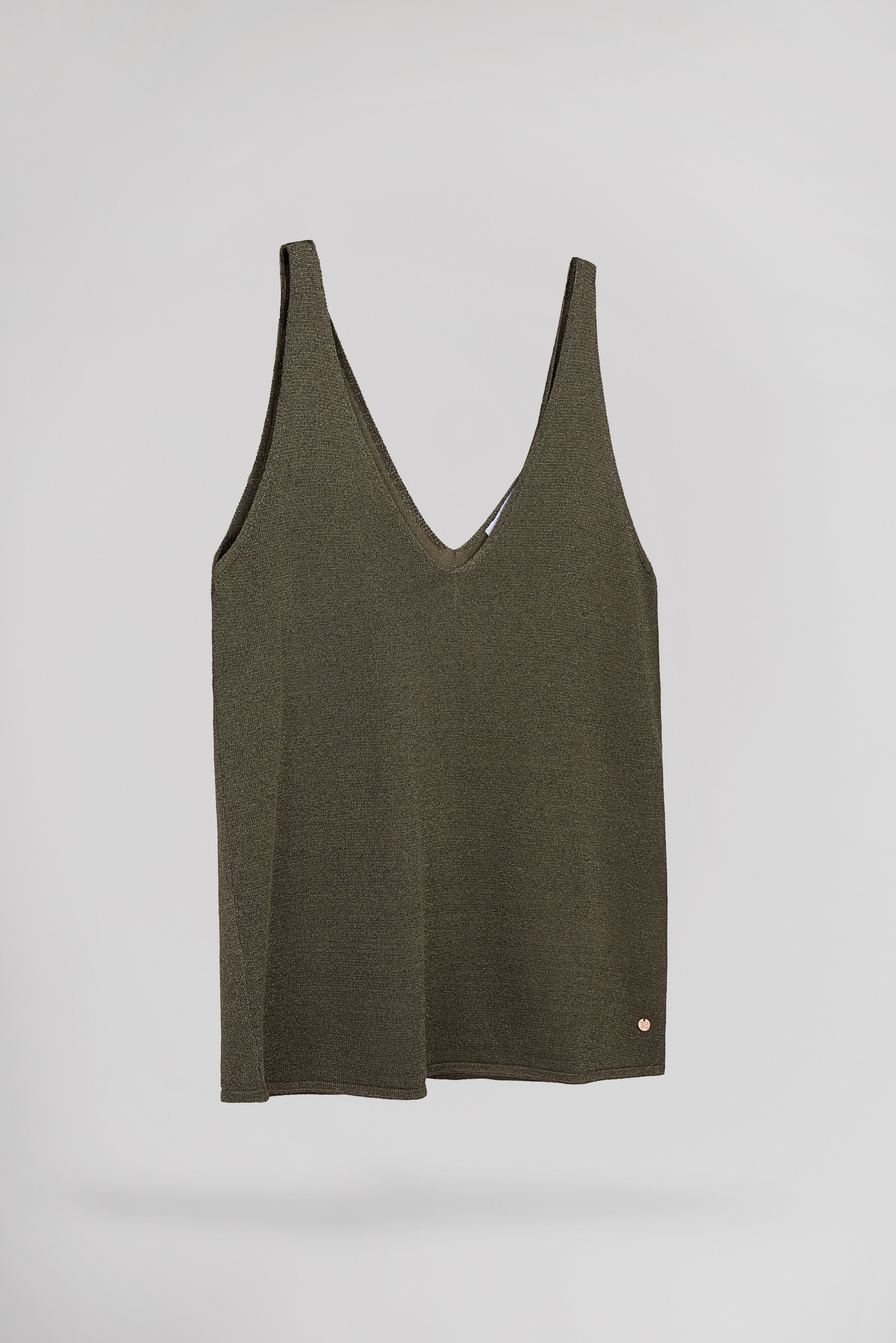 Teddy Smith D-Liza Turbulence t-shirt débardeur kaki femme