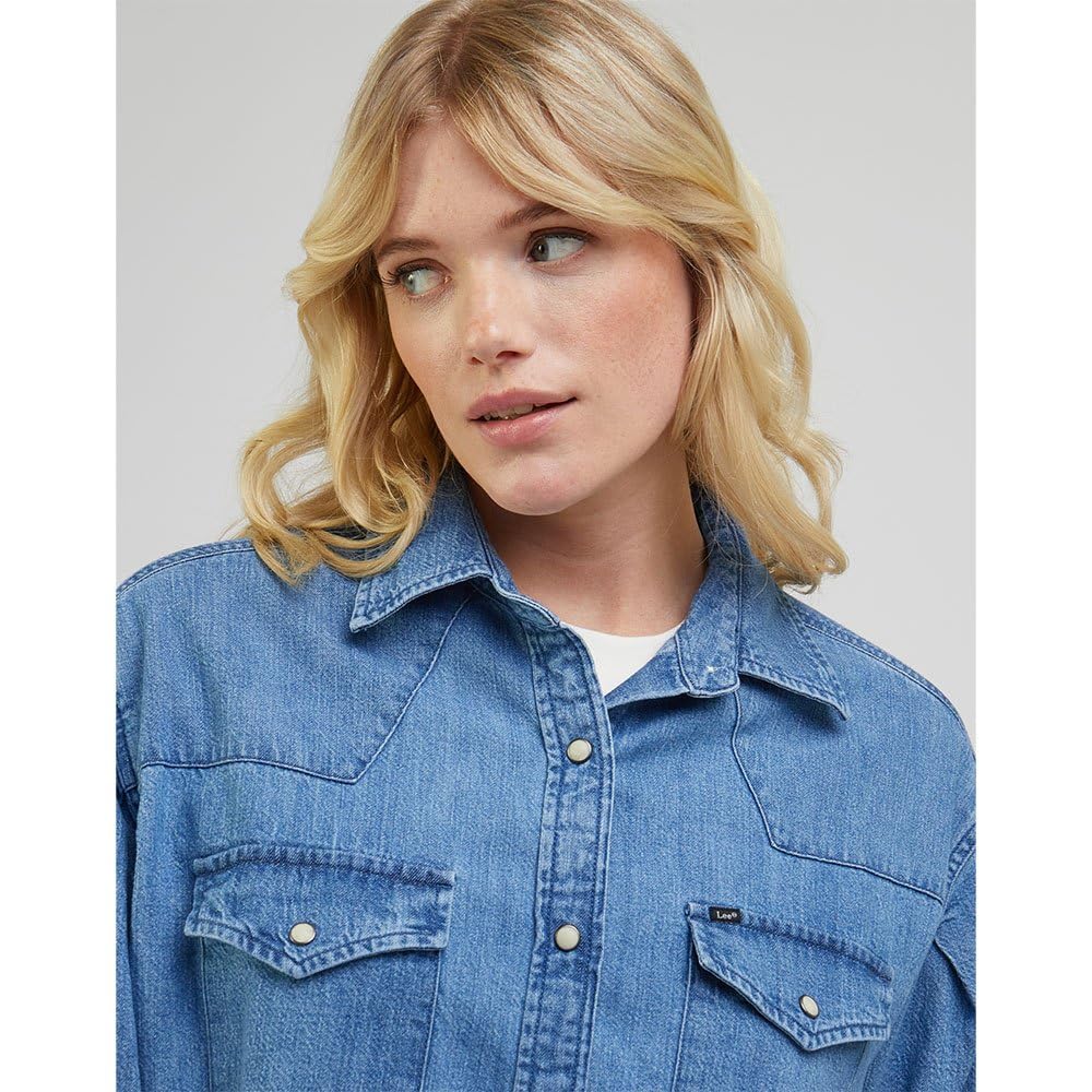 Lee Seasonal Western t-shirt femme bleu XS coton