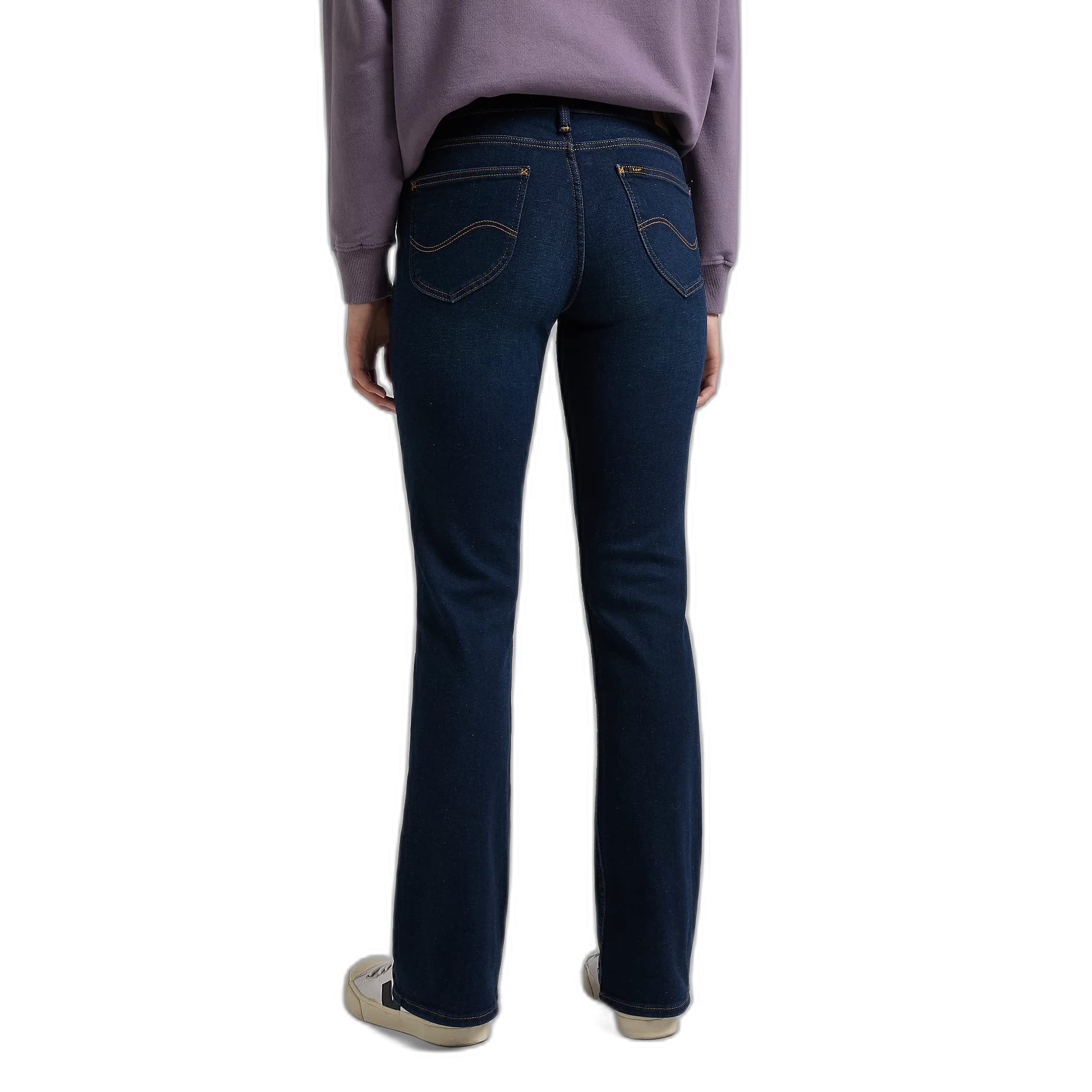 Lee Hoxie jean femme boyfriend noir taille haute