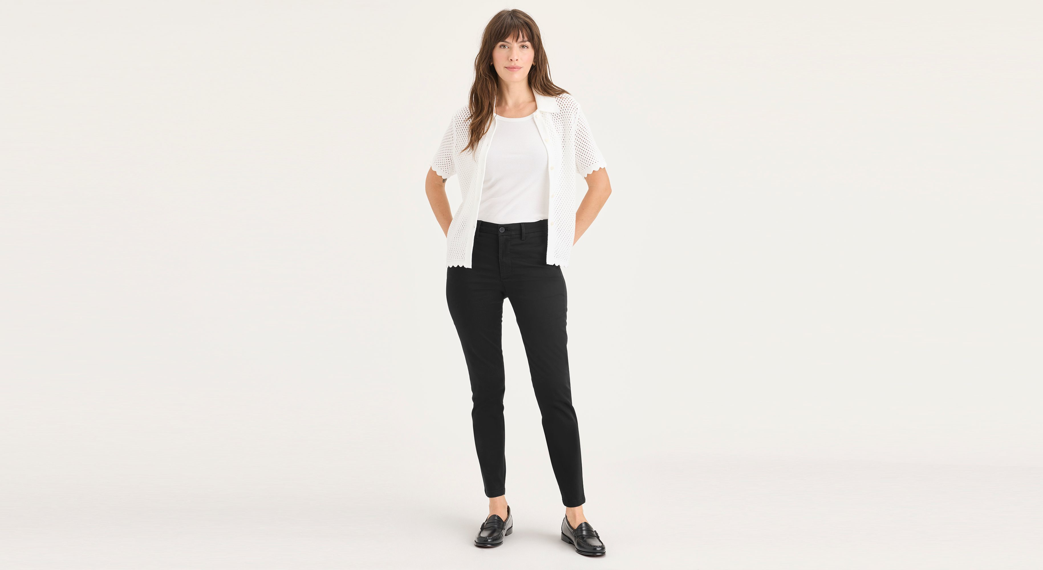 Dockers Weekend chino femme noir skinny stretch