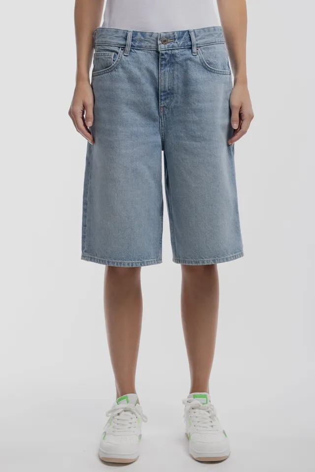 Teddy Smith S-Tomboy short femme indigo clair large