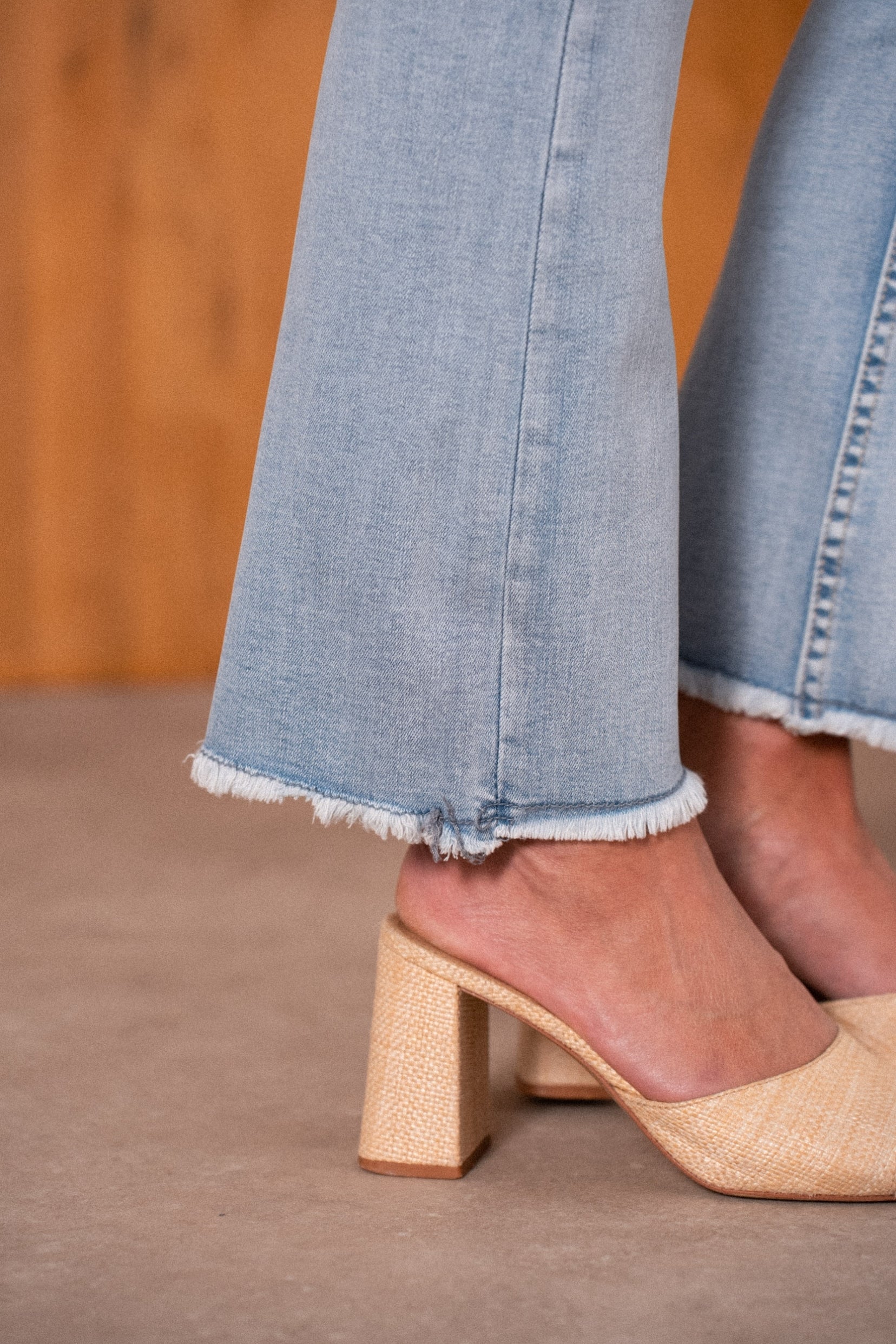Maison Onado Ymaëlle jean bootcut bleu clair
