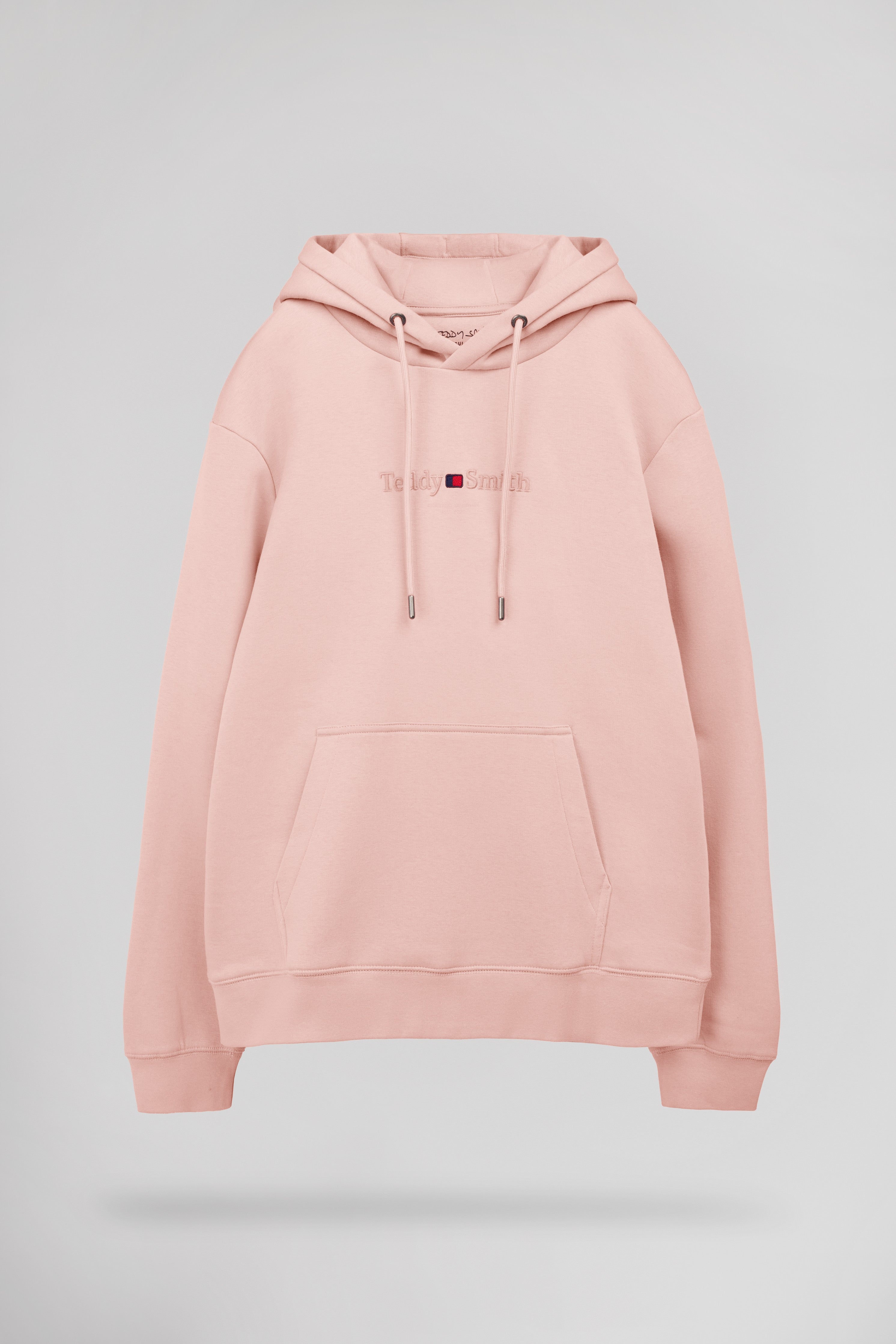 Teddy Smith S-Jim Hoody sweat capuche rose pastel