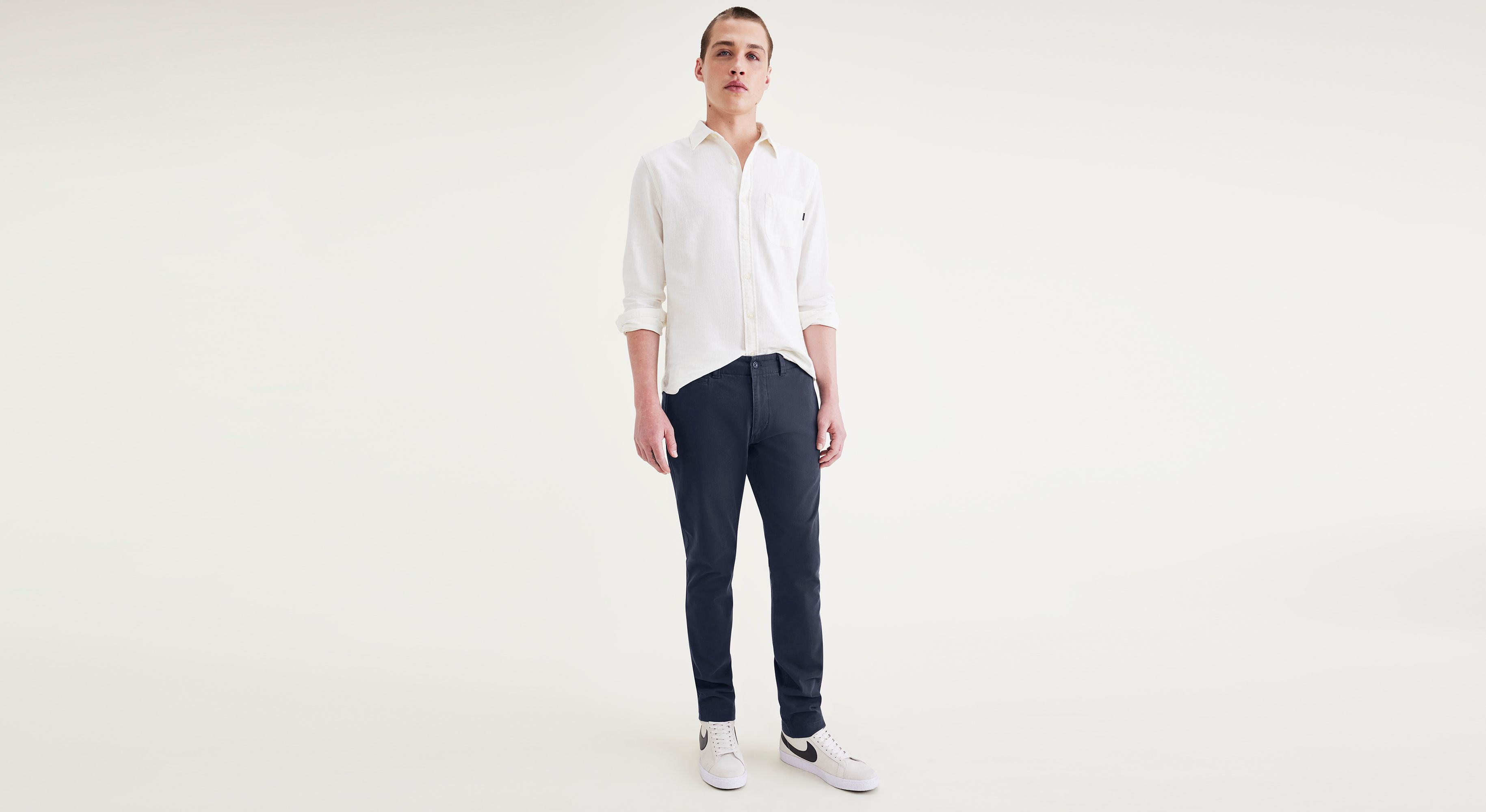 Dockers Alpha Skinny chino bleu marine stretch homme