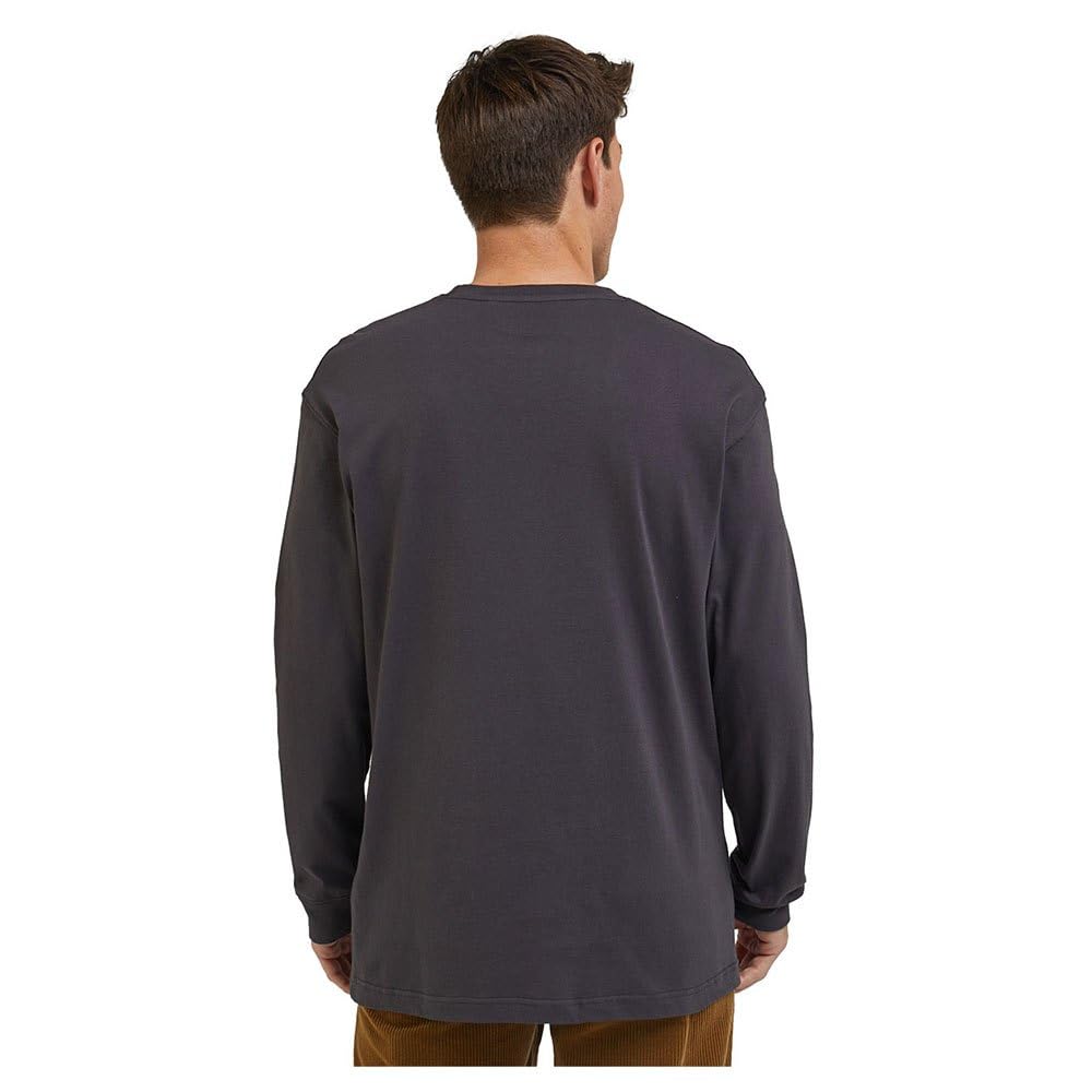 Lee Varsity Tee T-Shirt Homme Bleu Manches Longues