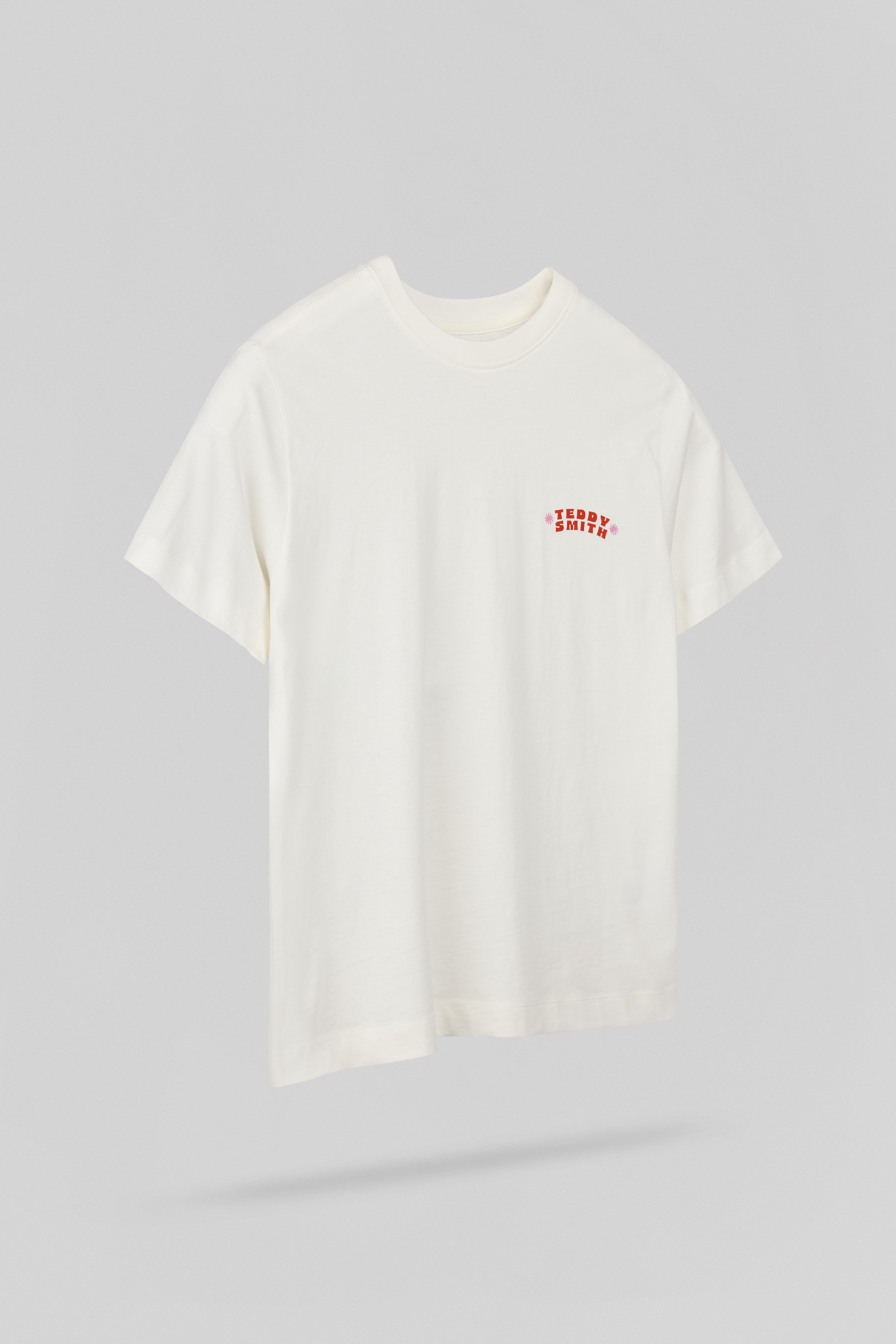 Teddy Smith T-Bird MC Jr t-shirt fille blanc coton