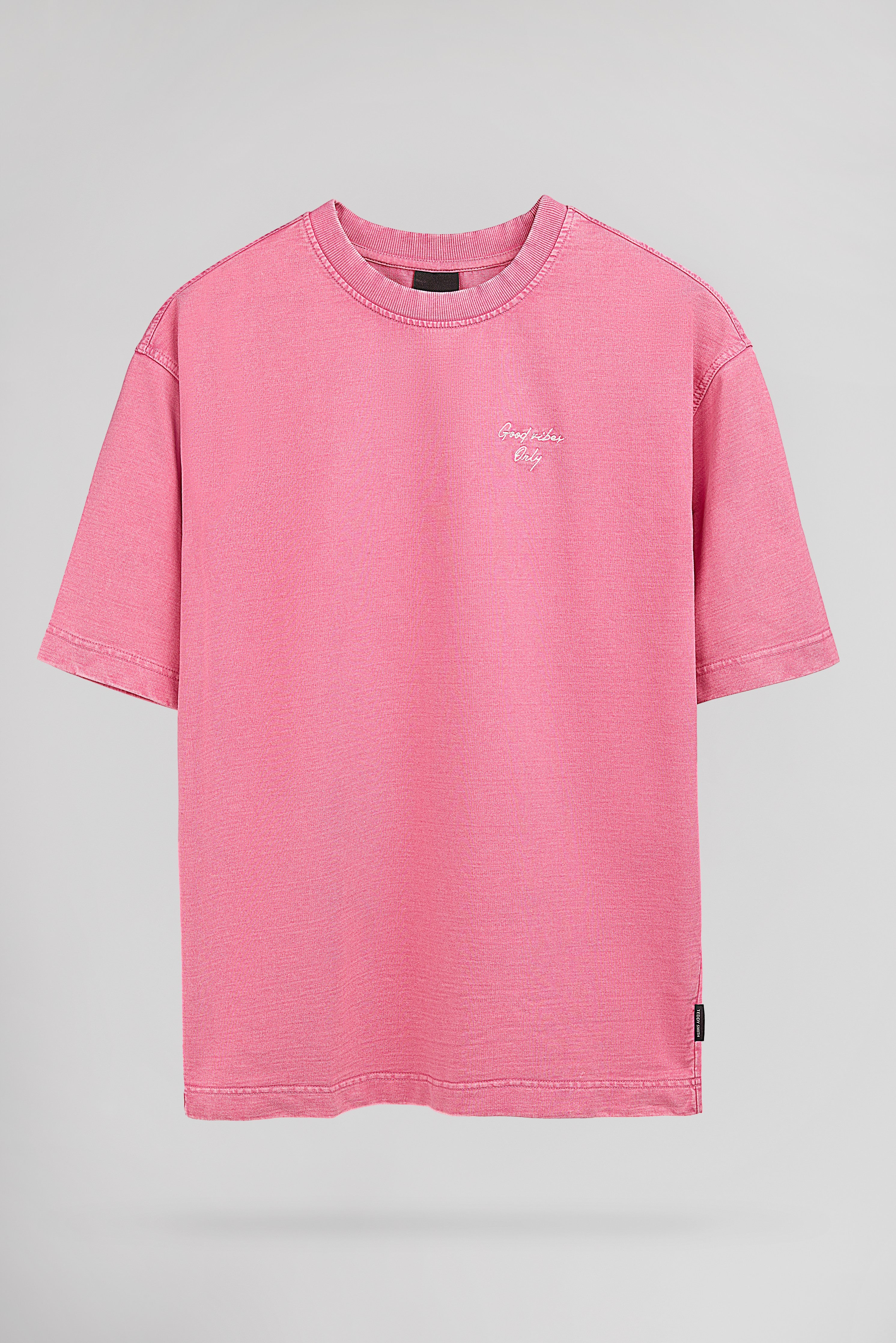 Teddy Smith S-Hawk RC sweat bubble pink homme