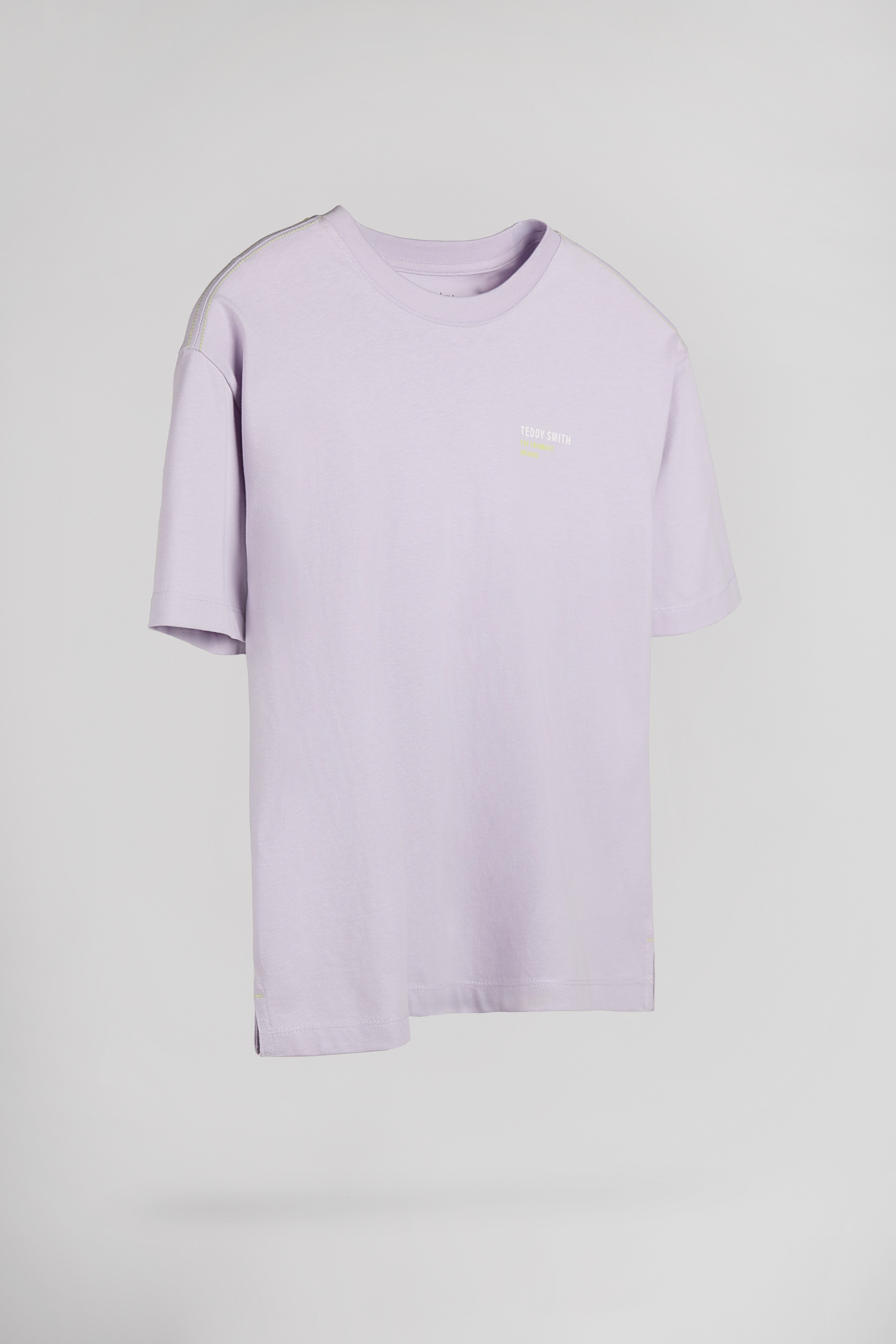 Teddy Smith T-Diego MC JR t-shirt lavande garcon coton