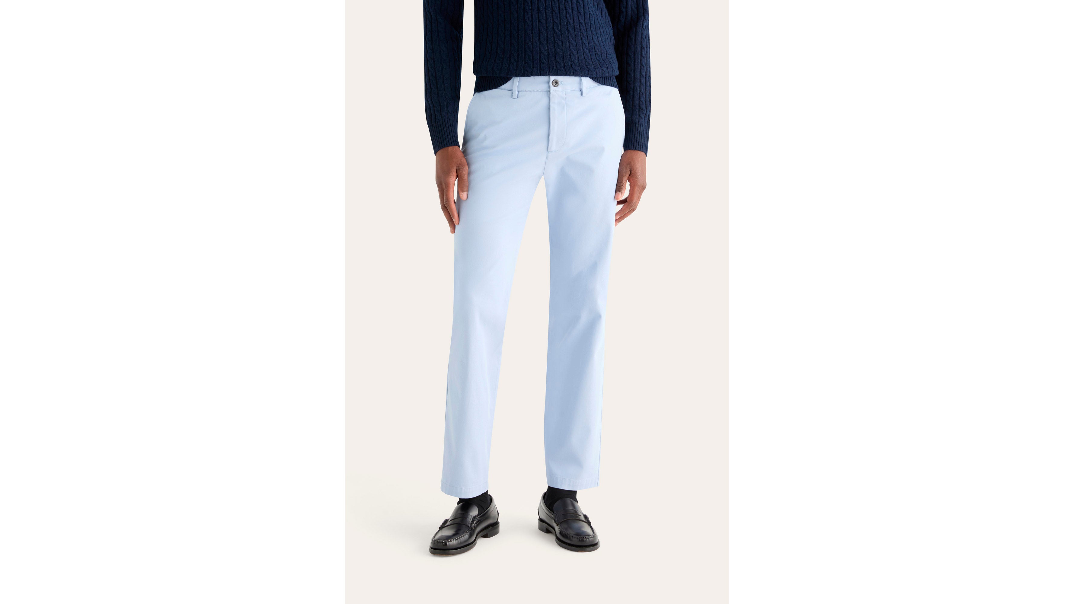 Dockers Crafted Khaki pantalon homme bleu slim