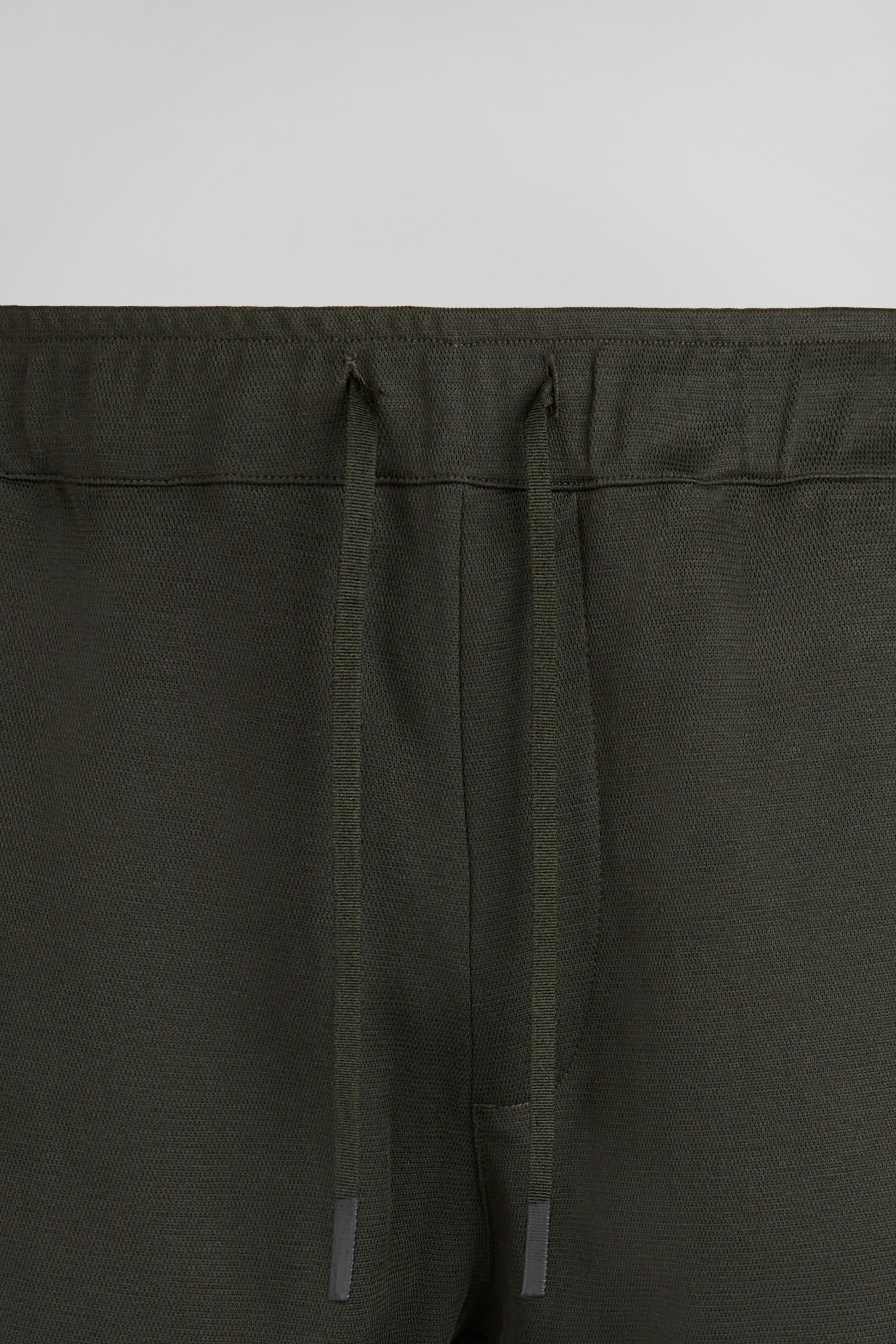 Teddy Smith P-Vibes Pique pantalon Deep Kaki taille élastique