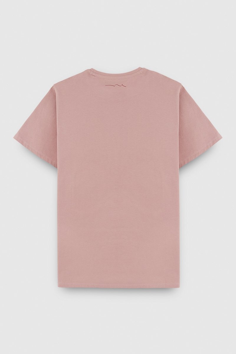 Teddy Smith The Tee 1 t-shirt homme rose bois coton